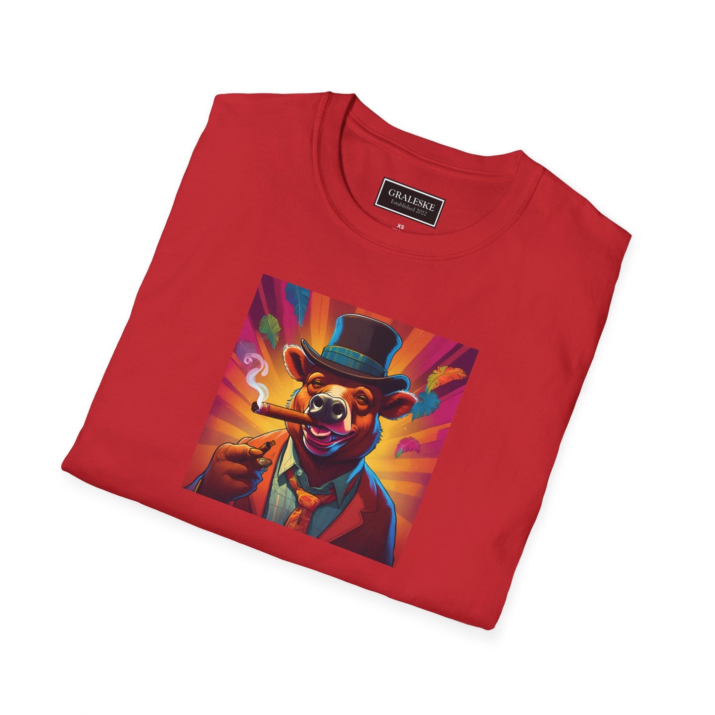 Bear Softstyle T-Shirt - Vintage Psychedelic Design - Graleske