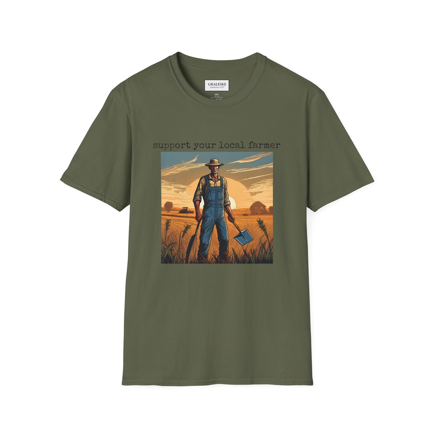 Farmer Support Unisex T-Shirt - Farmer Facing Off - Graleske