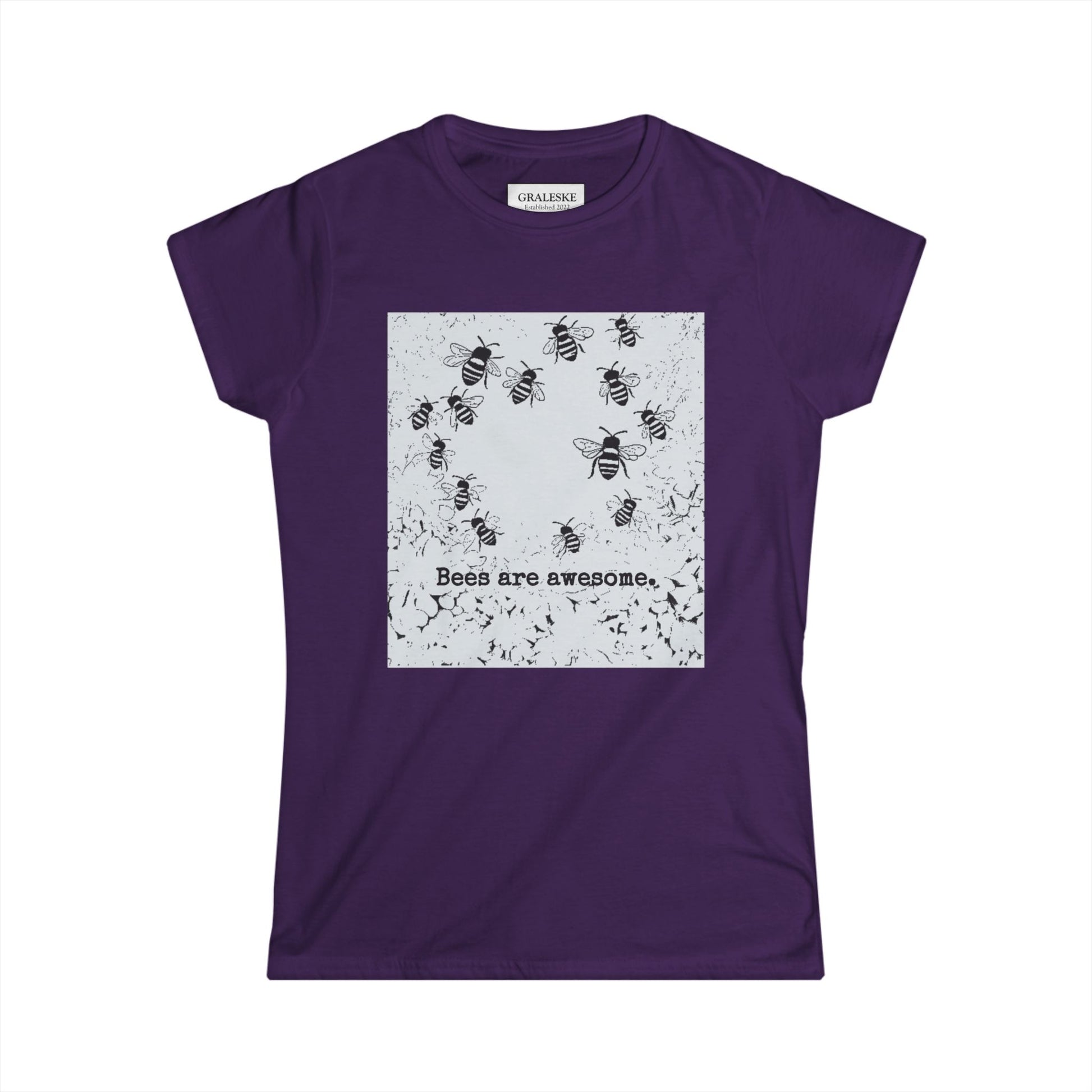 bees are awesome - Women's Softstyle Tee - Graleske