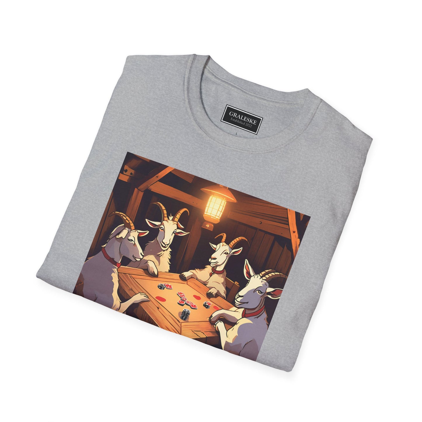 Goats playing poker - Unisex T-Shirt - Graleske