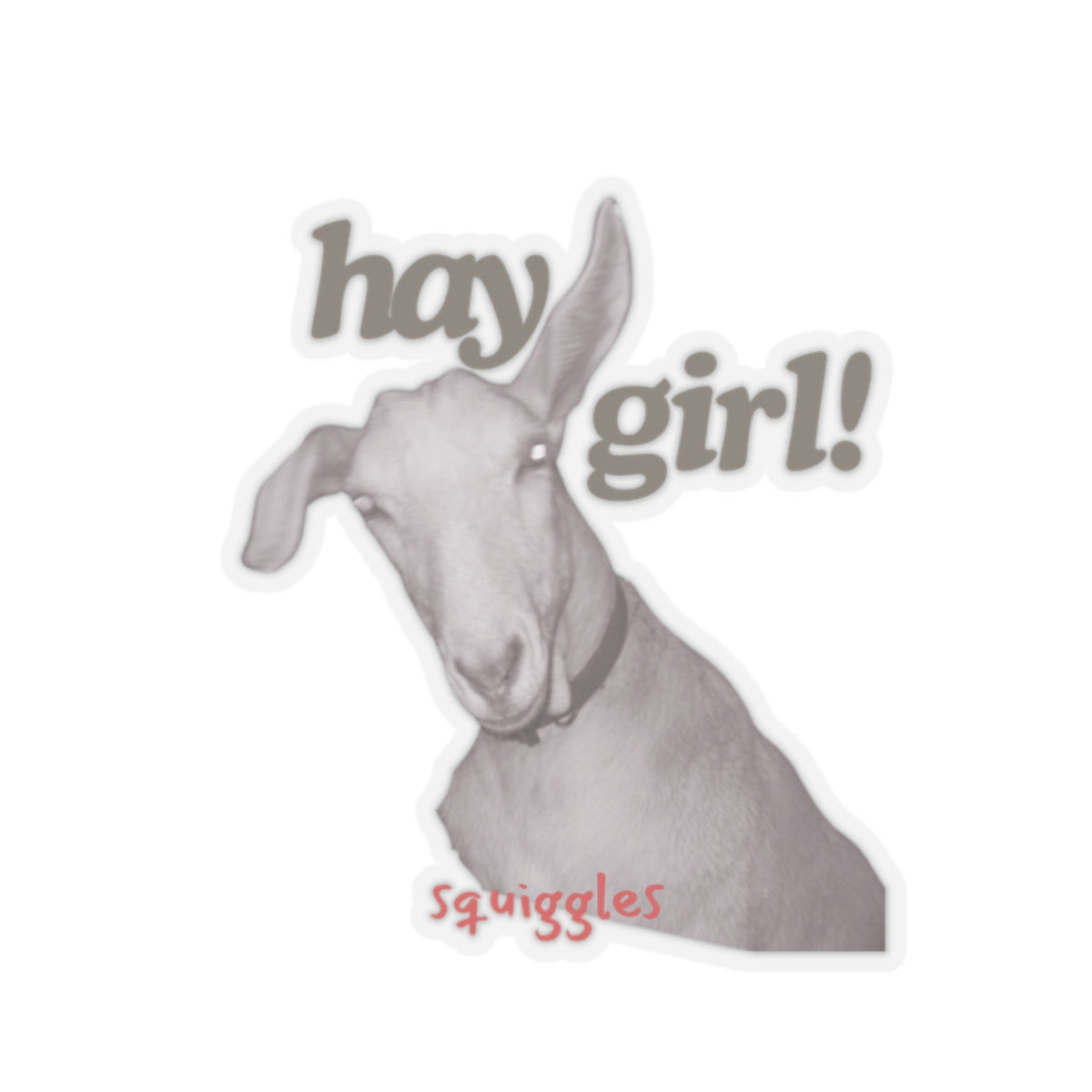 hay girl Squiggles - Kiss-Cut Stickers - Graleske