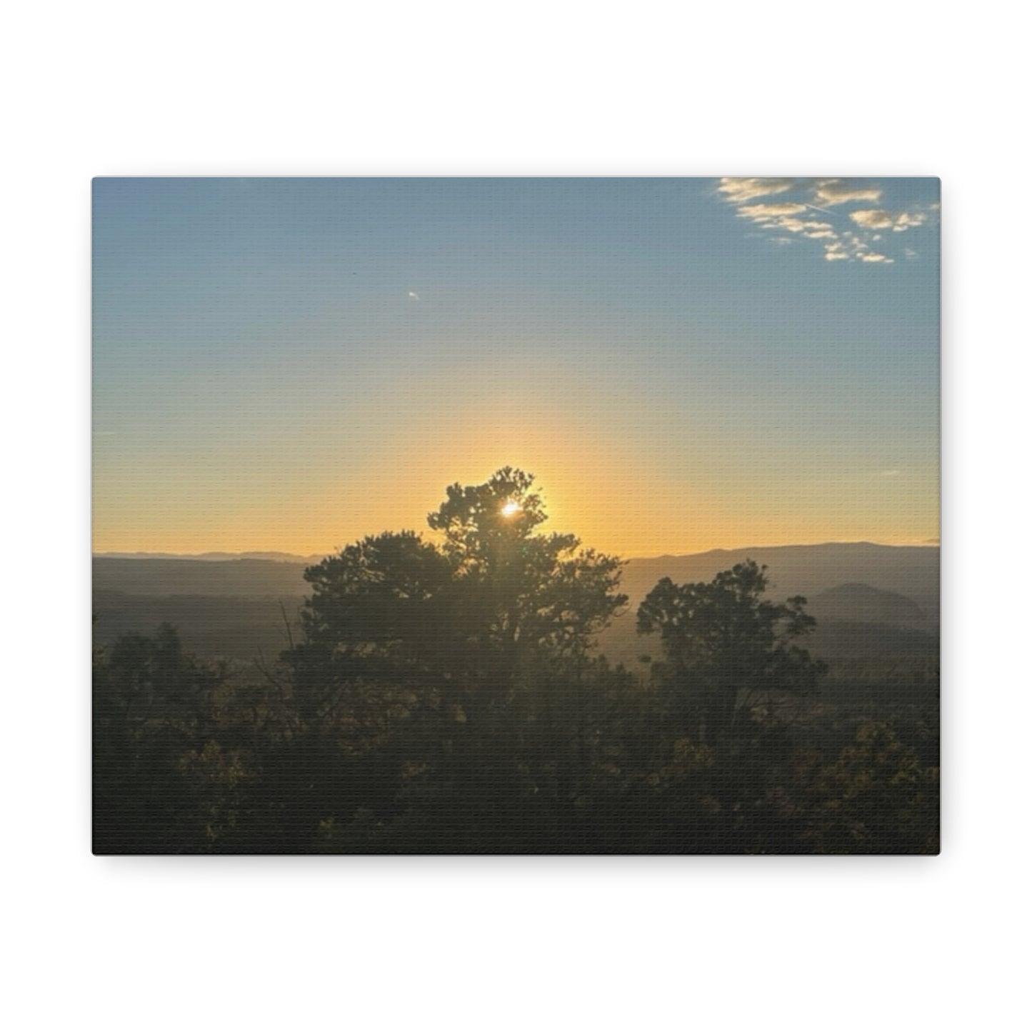 Canvas Gallery Wrap - Beautiful Sunset in Tree of Zion Wall Art - Graleske