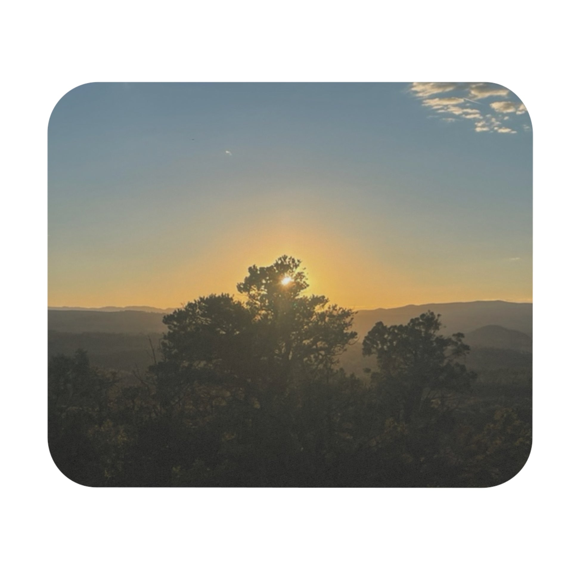 Mouse Pad - Sunset in Tree of Mount Zion Design - Graleske