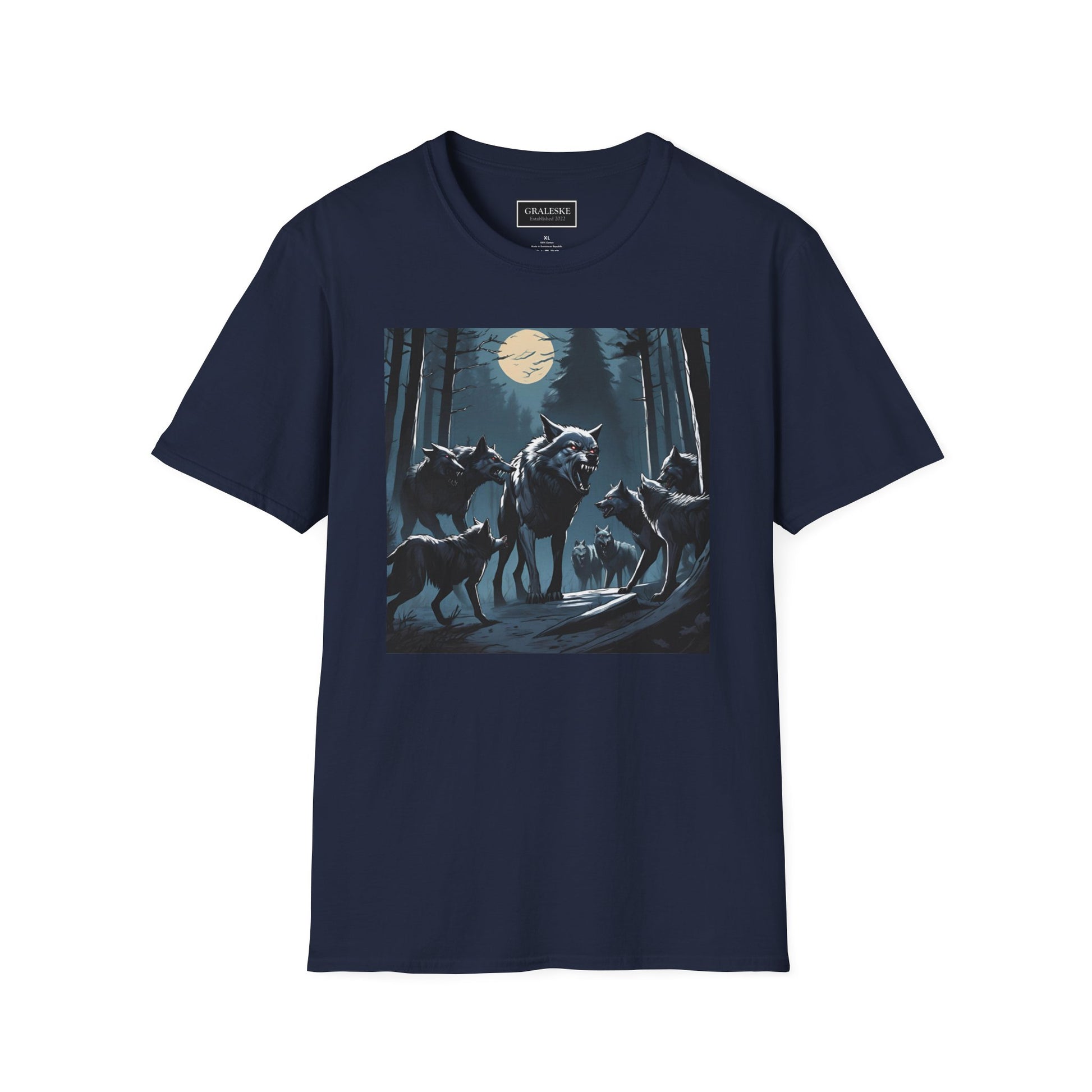 Wolf Pack Night Unisex T-Shirt - Graleske