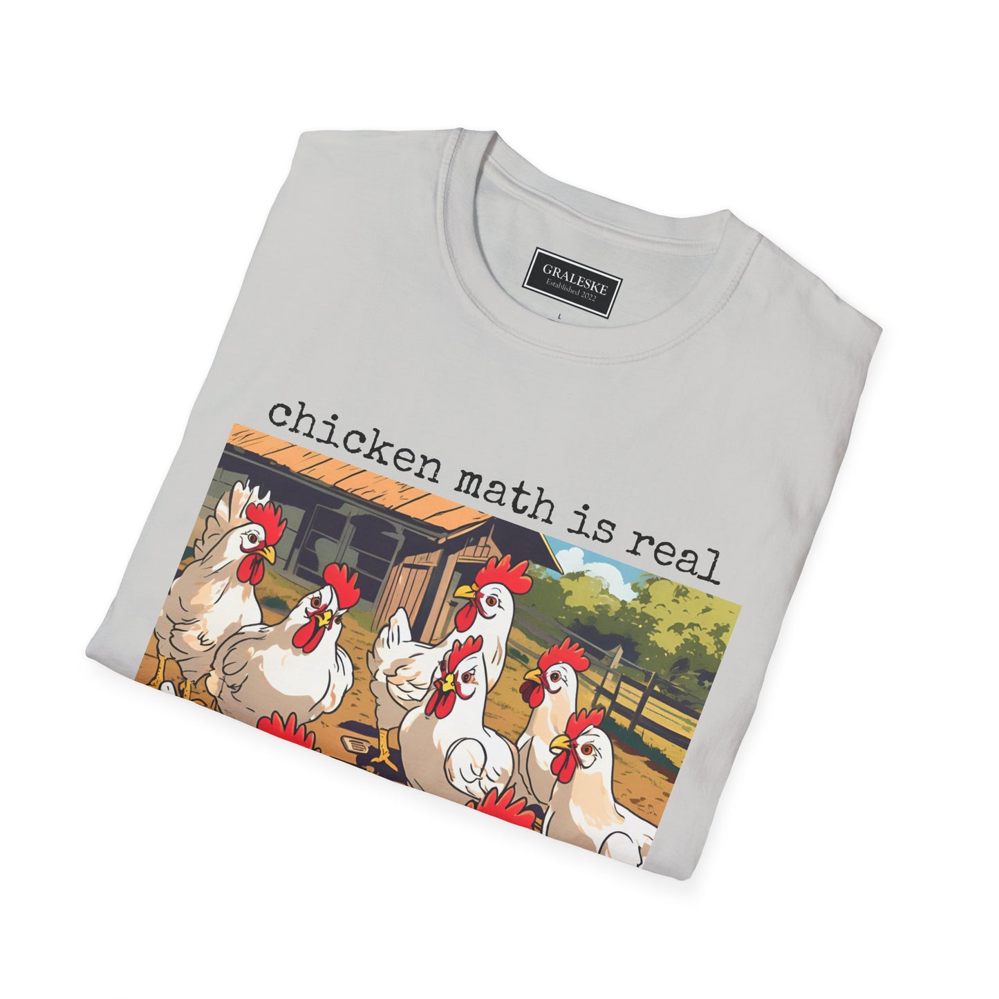 Chicken Math Unisex T-Shirt - Funny Chicken Lover Graphic Tee - Graleske