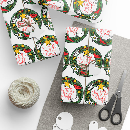 Wrapping Paper - Joy To The World - Graleske