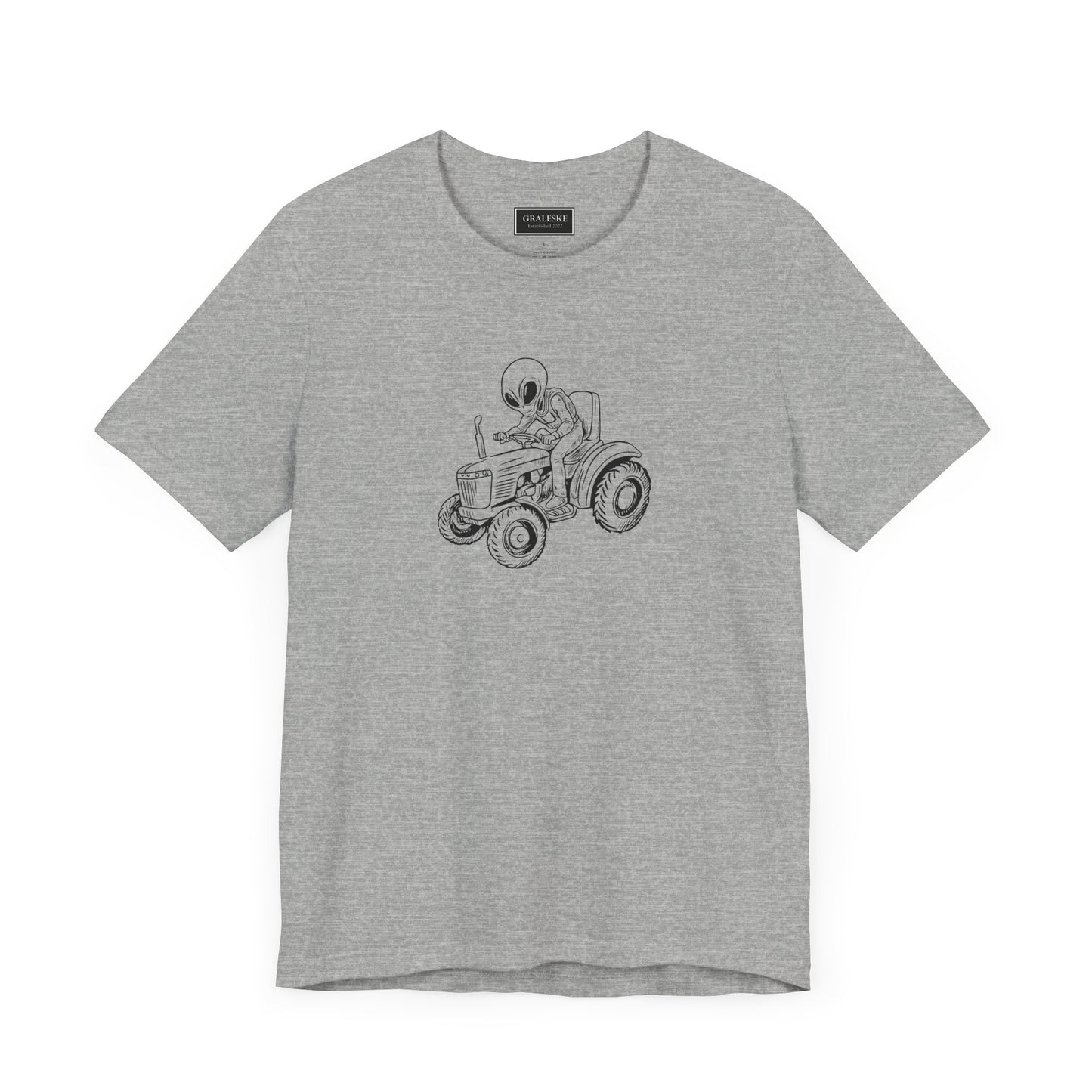 Alien Riding Tractor Tee Shirt - Graleske