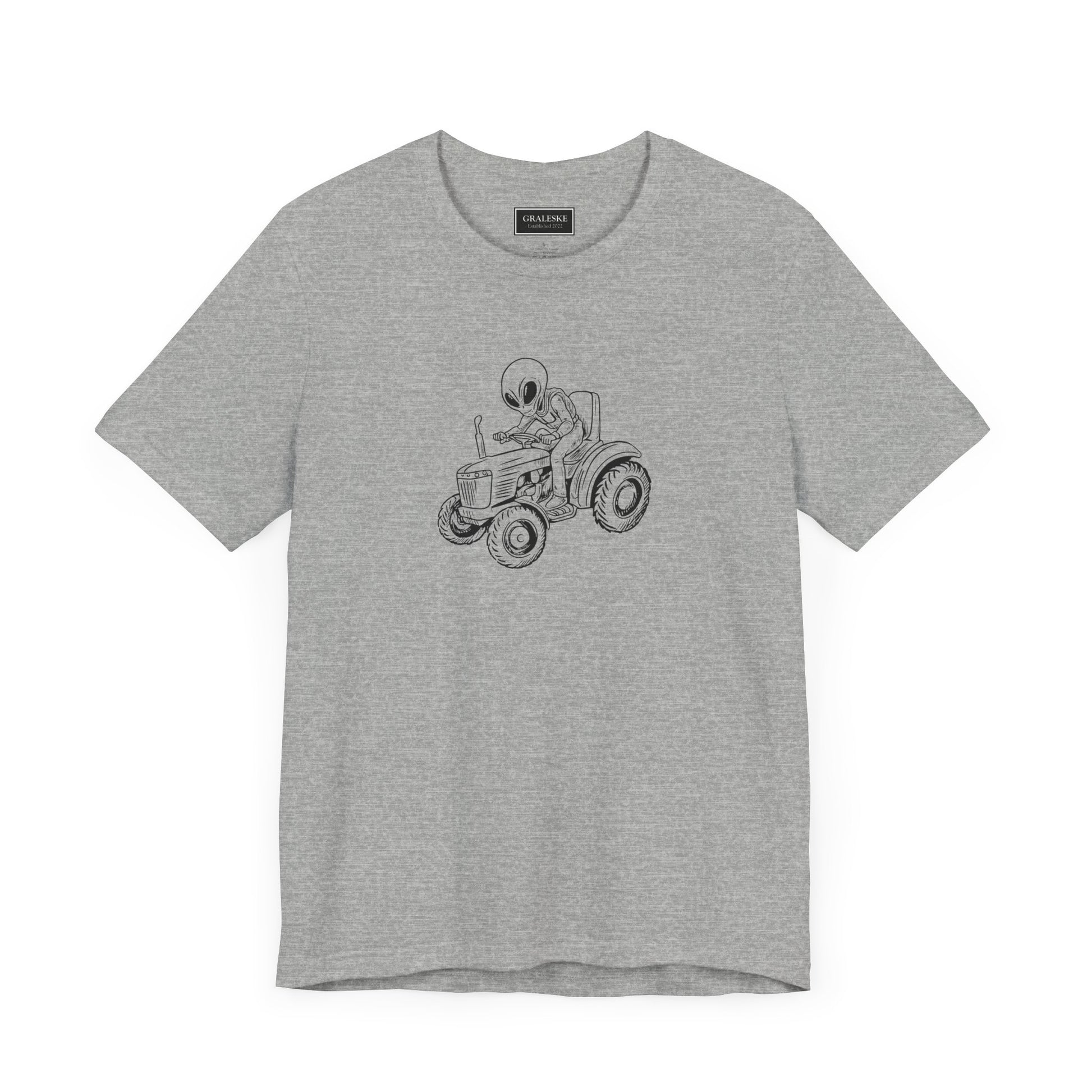 Alien Riding Tractor Tee Shirt - Graleske