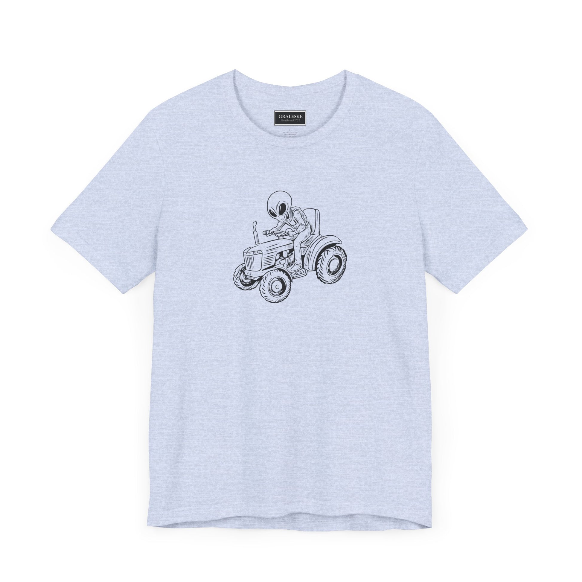 Alien Riding Tractor Tee Shirt - Graleske