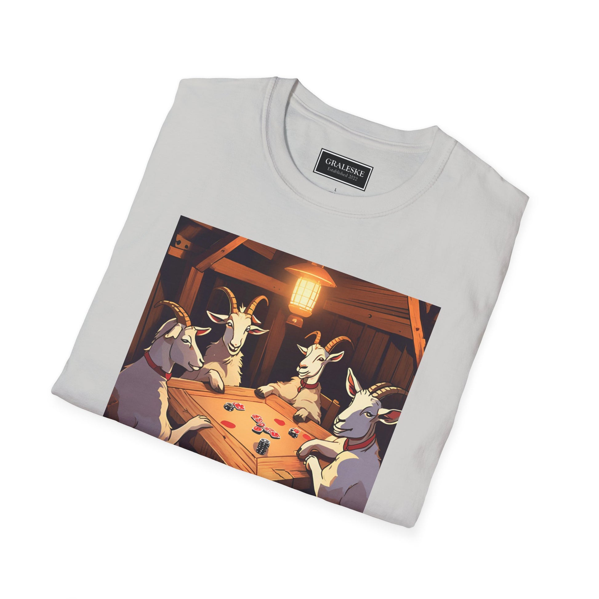 Goats playing poker - Unisex T-Shirt - Graleske