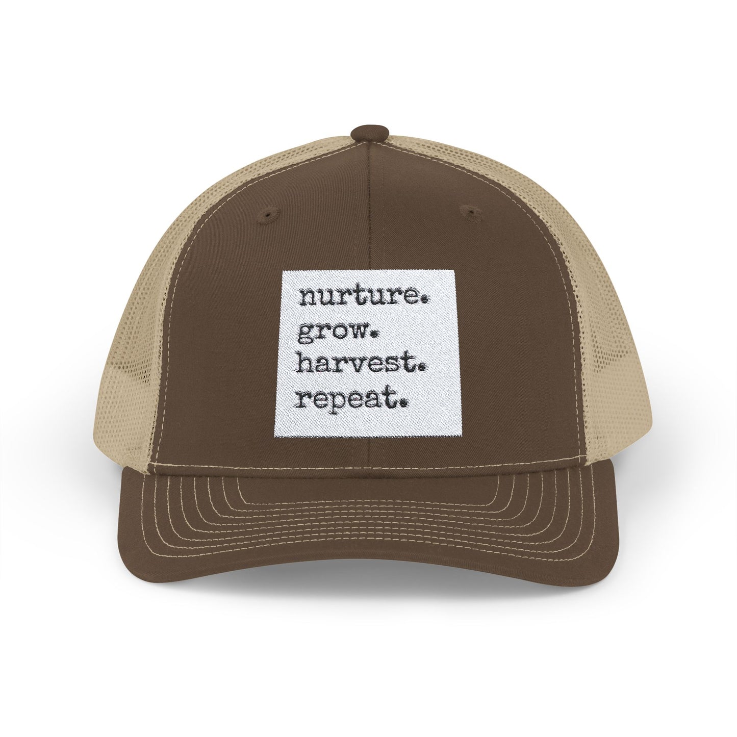 nurture. grow. harvest. repeat. - Snapback Trucker Cap - Graleske