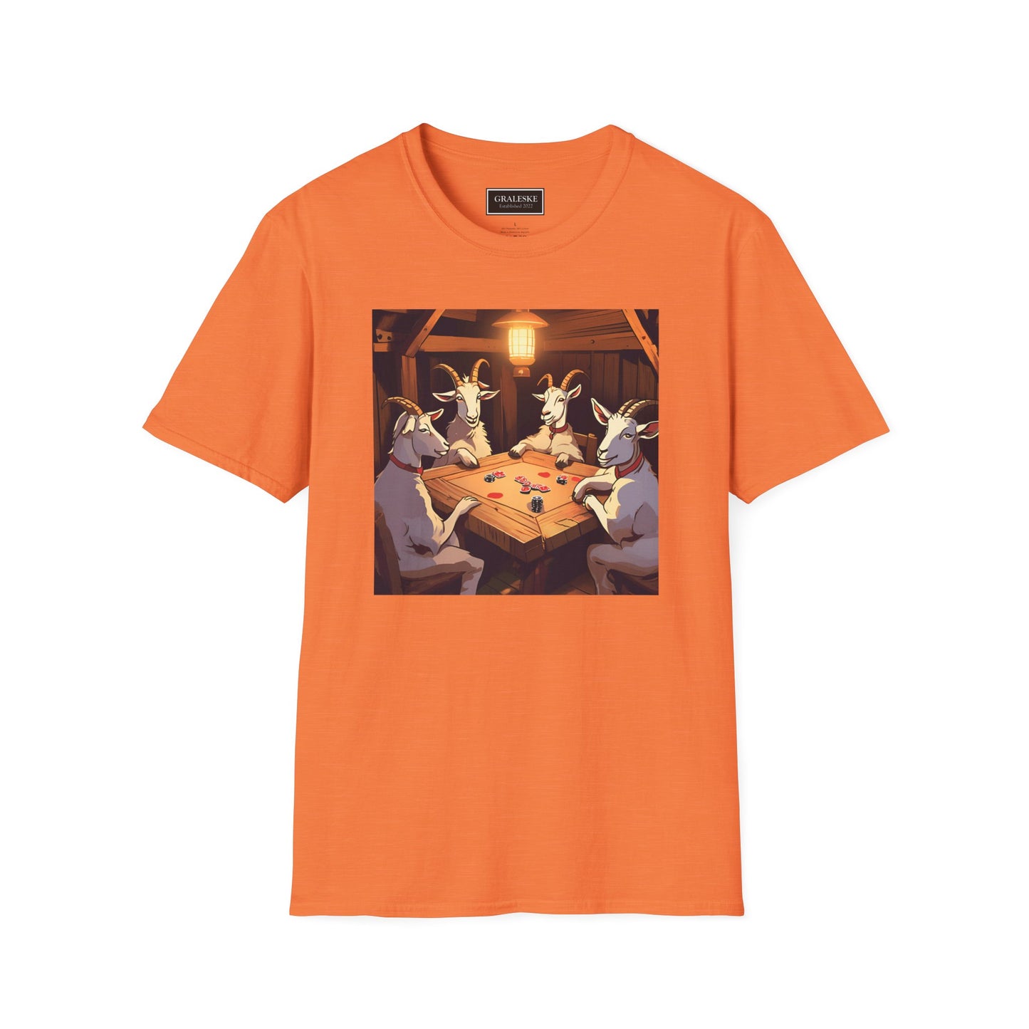 Goats playing poker - Unisex T-Shirt - Graleske