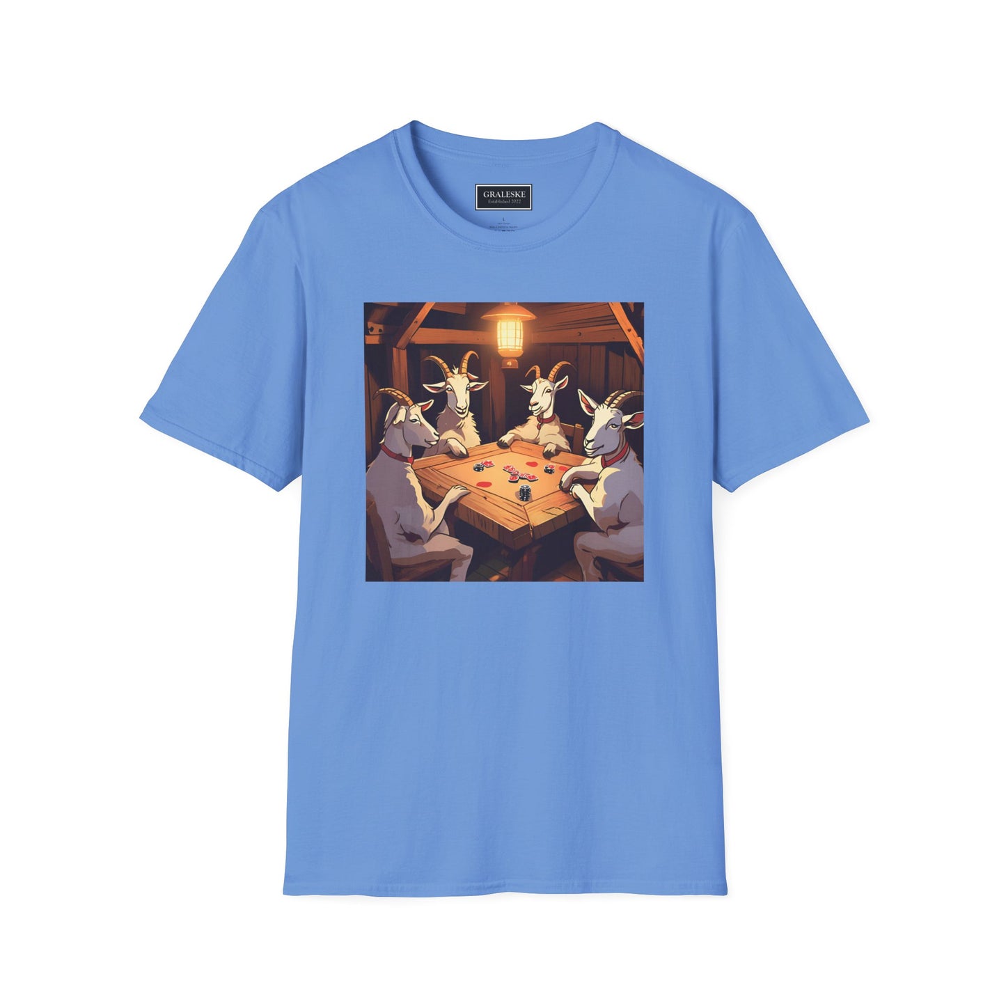 Goats playing poker - Unisex T-Shirt - Graleske