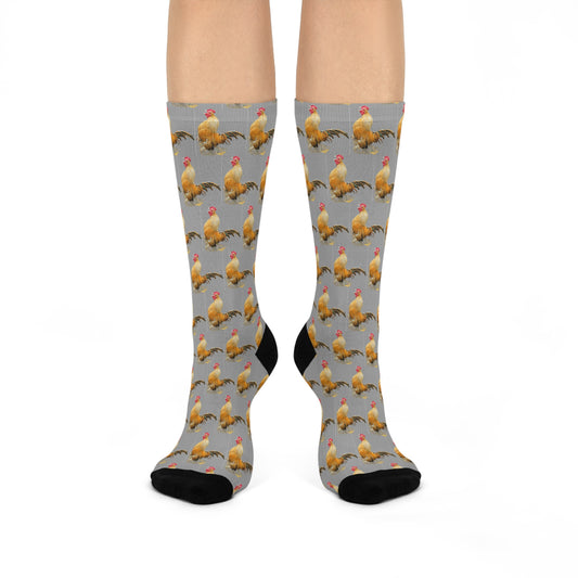 Crew Socks - Pedro the chicken Print Design - Graleske