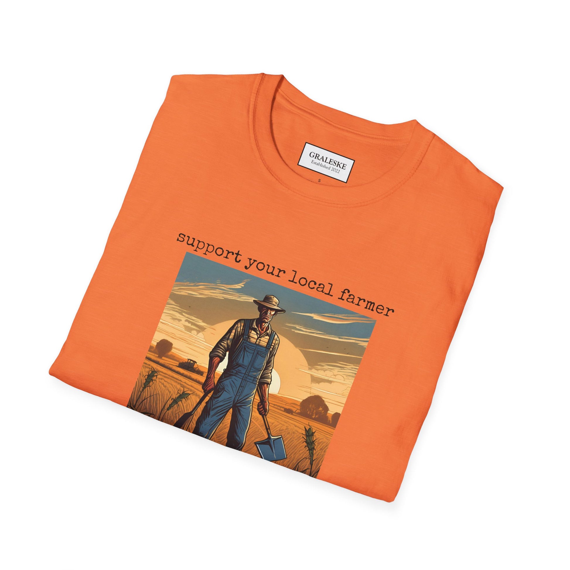 Farmer Support Unisex T-Shirt - Farmer Facing Off - Graleske