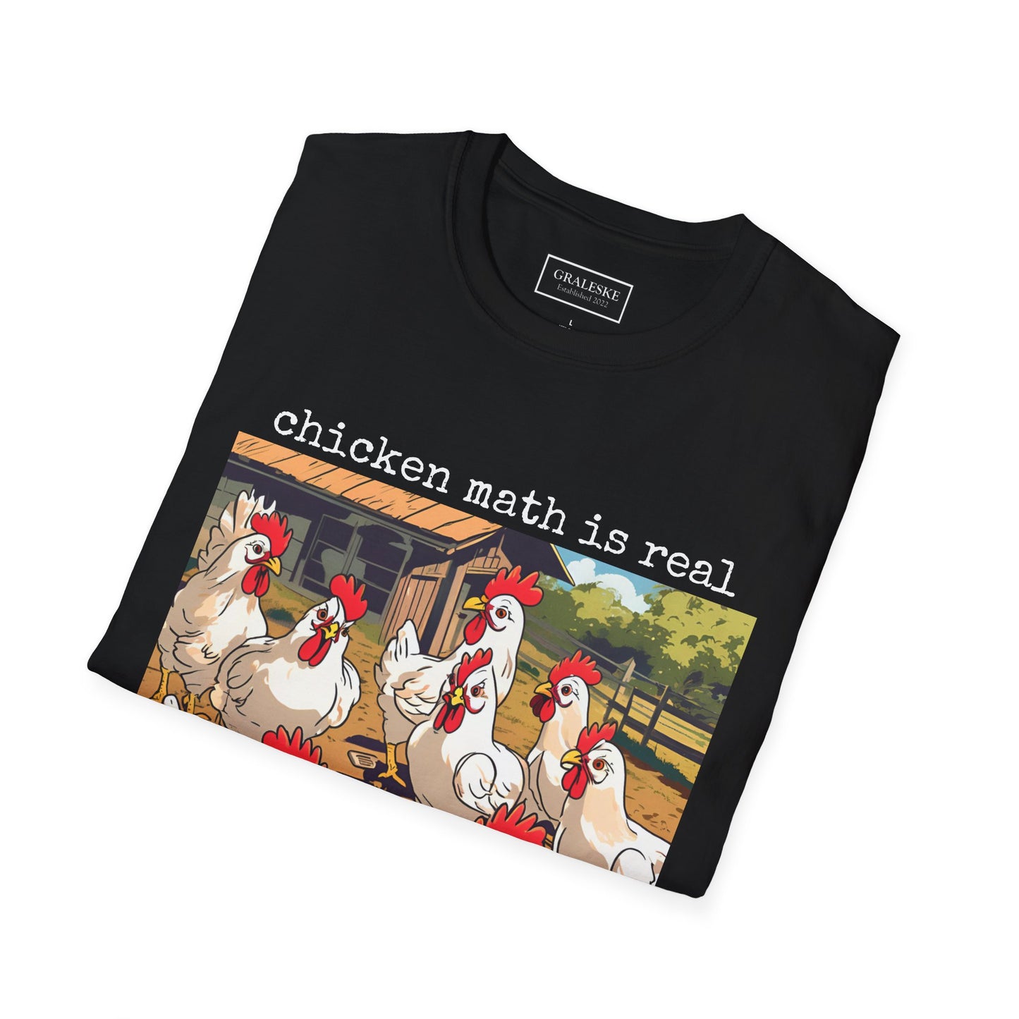 Chicken Math Unisex T-Shirt - Funny Chicken Lover Graphic Tee - Graleske