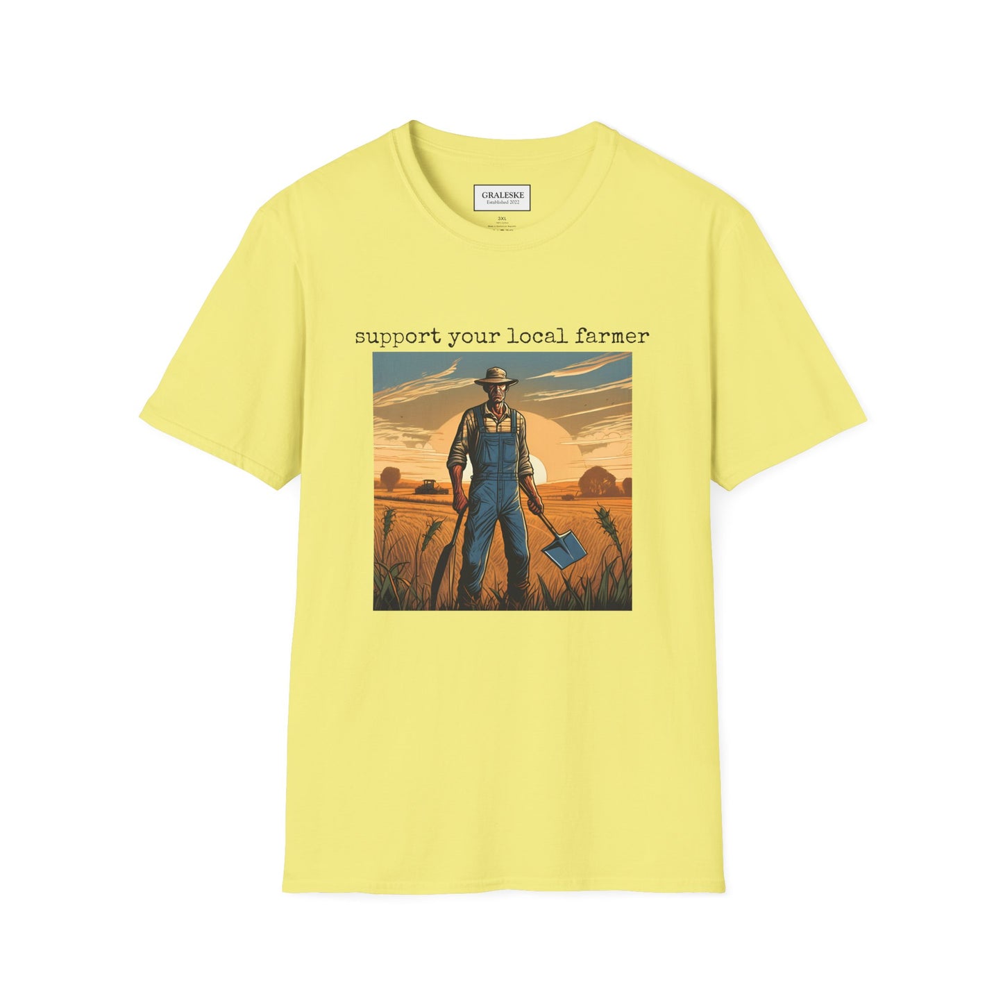 Farmer Support Unisex T-Shirt - Farmer Facing Off - Graleske