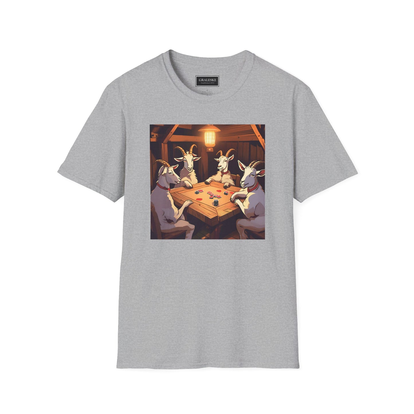 Goats playing poker - Unisex T-Shirt - Graleske