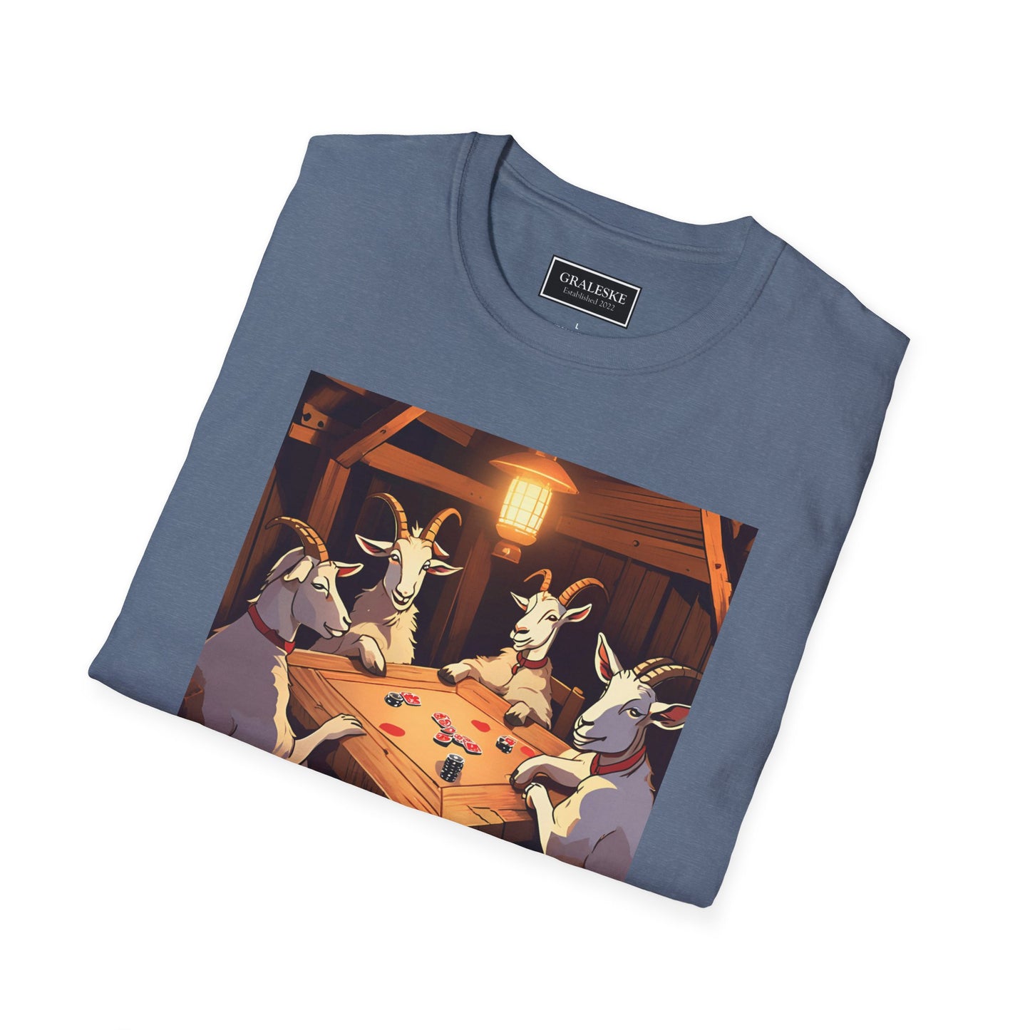 Goats playing poker - Unisex T-Shirt - Graleske