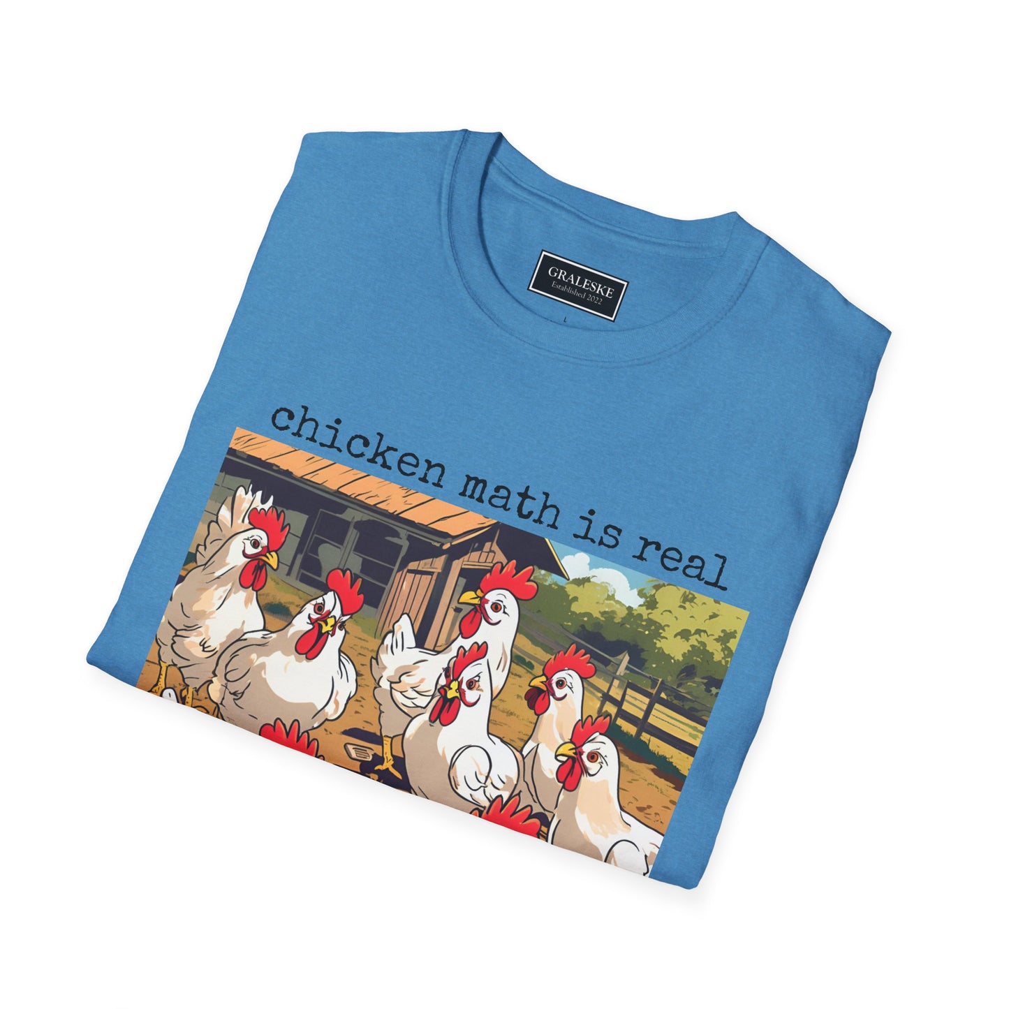 Chicken Math Unisex T-Shirt - Funny Chicken Lover Graphic Tee - Graleske