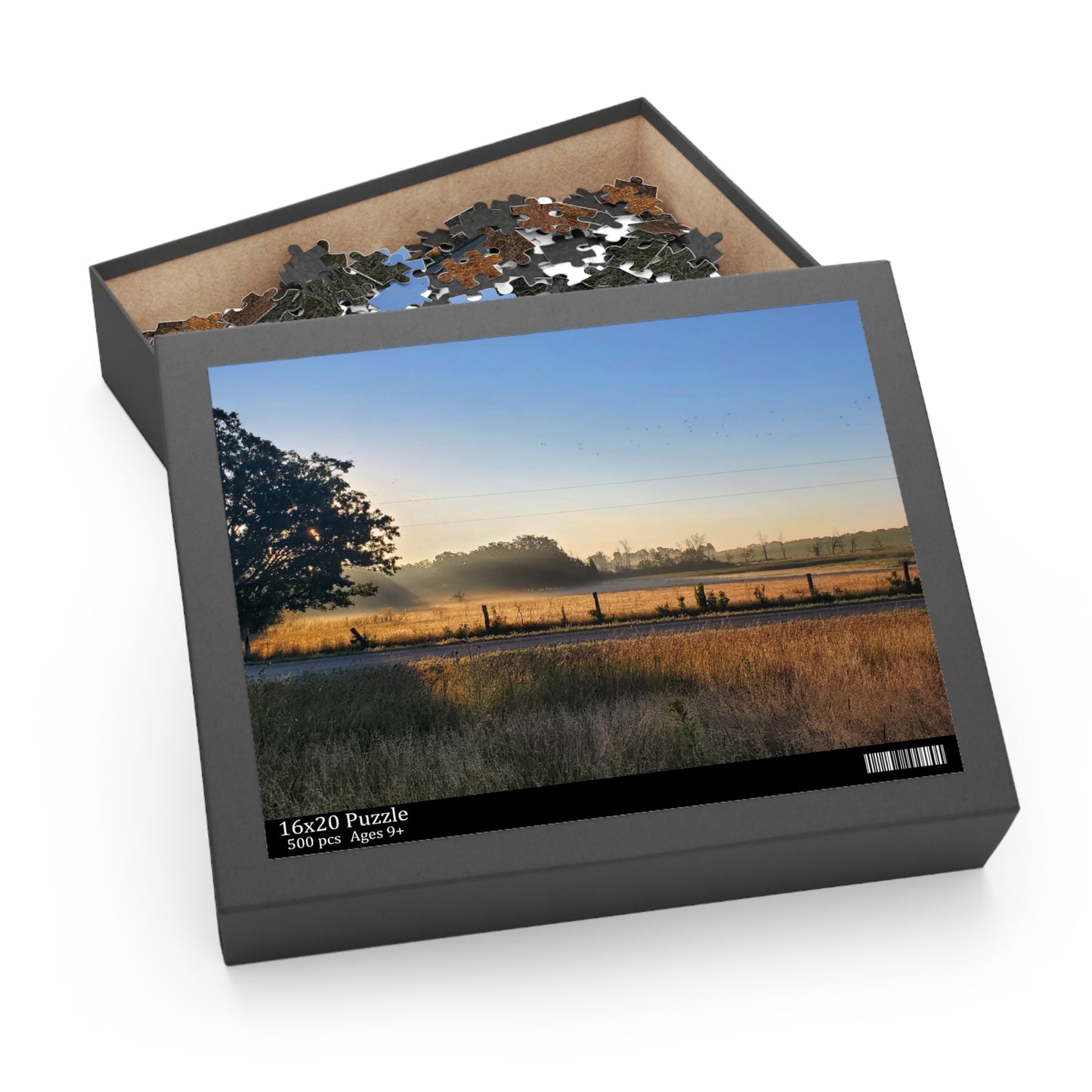 Fall sunrise over lowlands 2022 - Puzzle (120, 252, 500-Piece) - Graleske