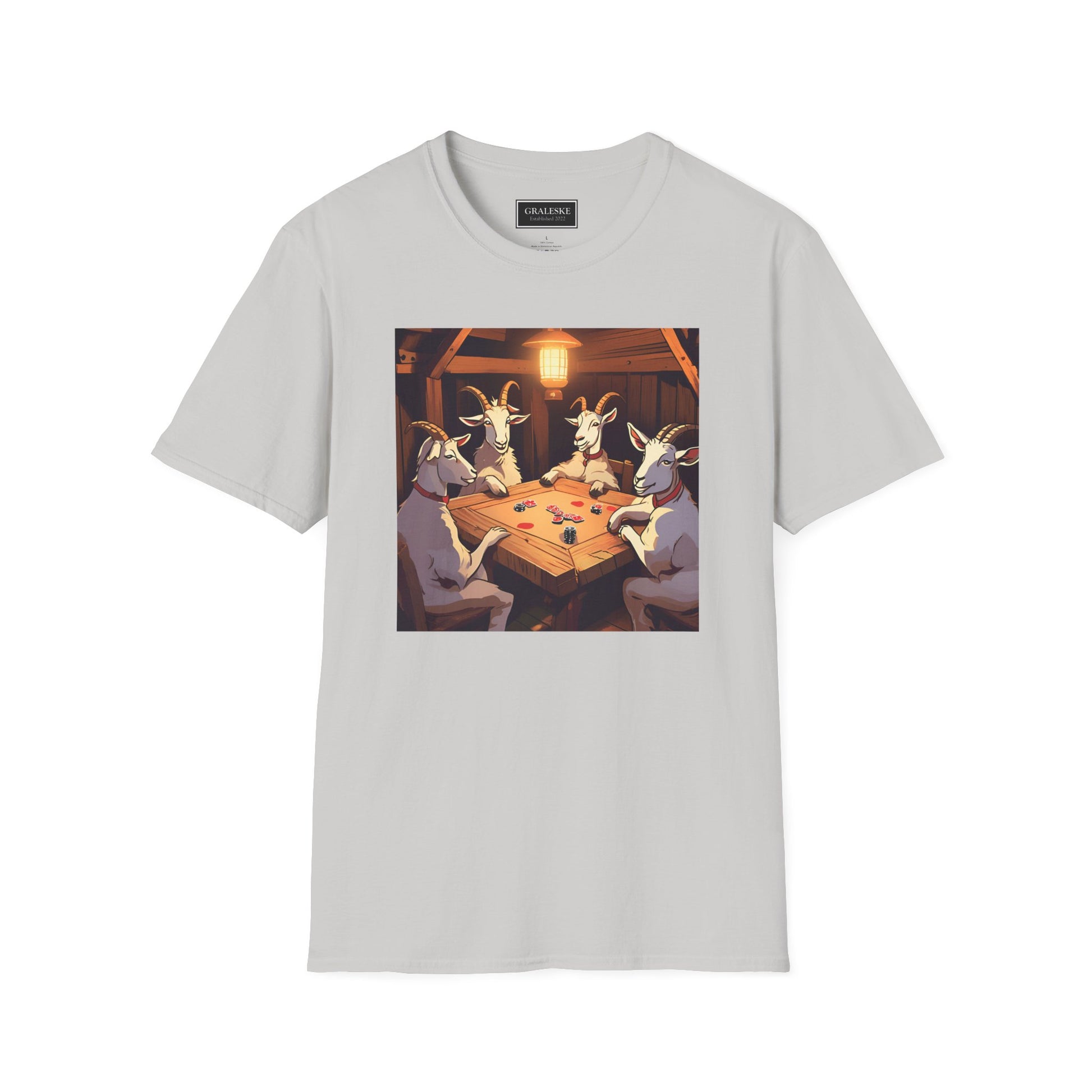 Goats playing poker - Unisex T-Shirt - Graleske