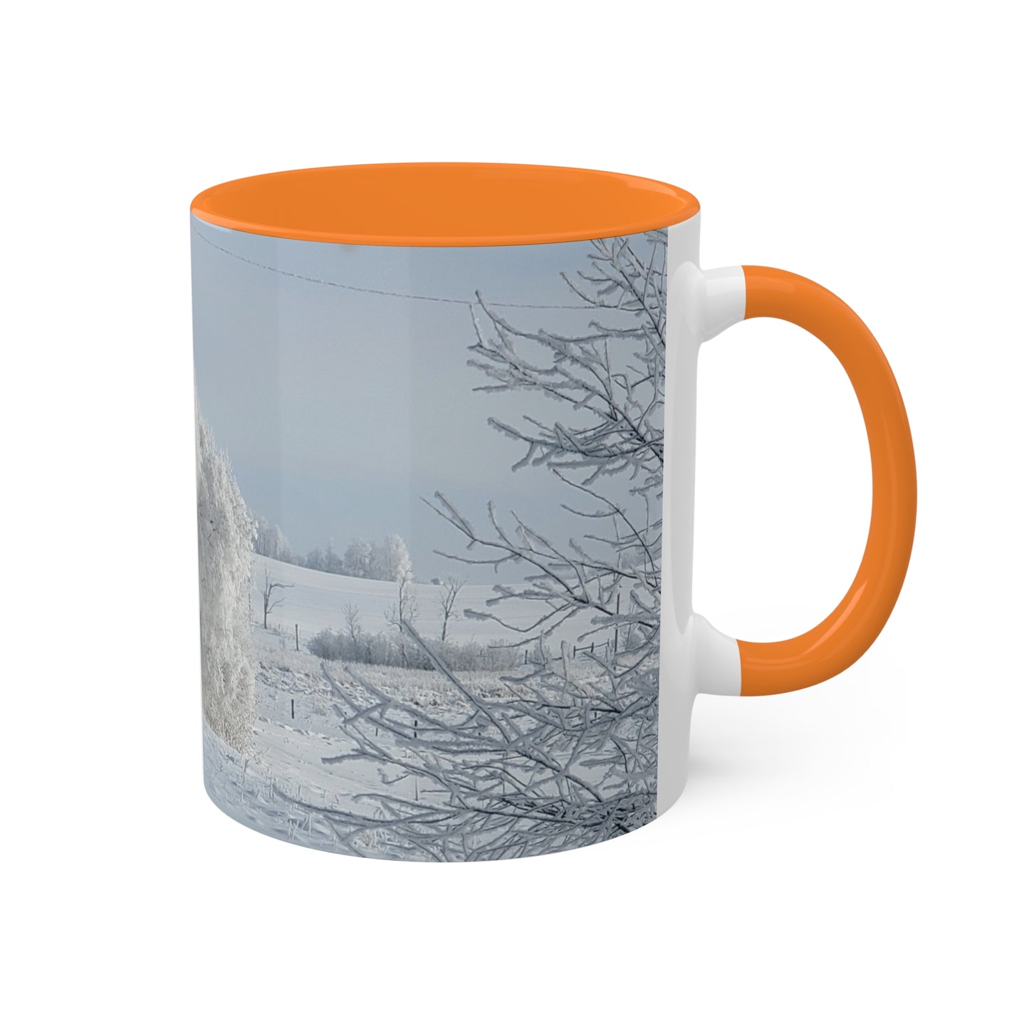 Frosted tree - 2024 - Colorful Mugs, 11oz - Graleske