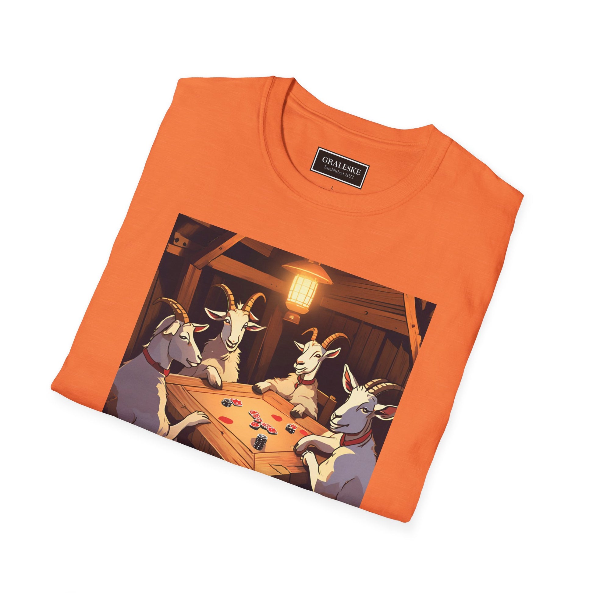 Goats playing poker - Unisex T-Shirt - Graleske