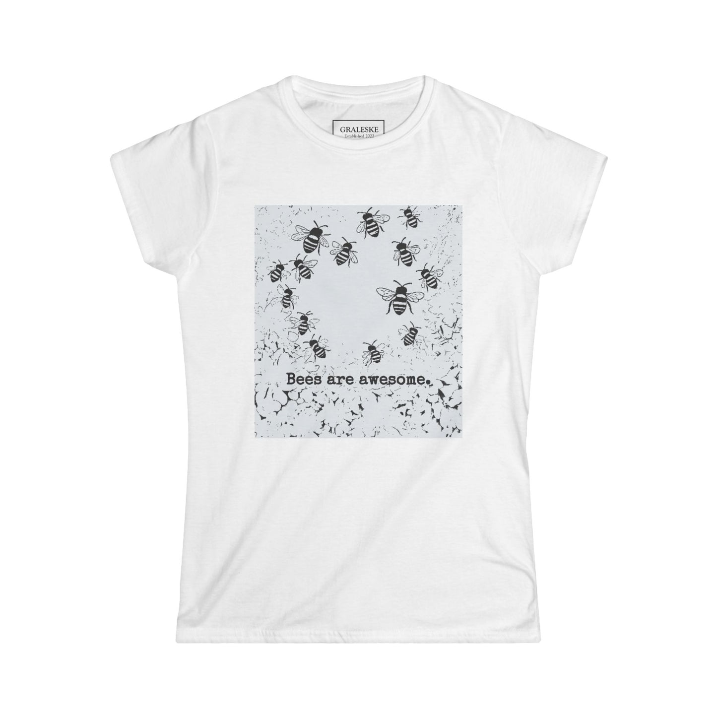 bees are awesome - Women's Softstyle Tee - Graleske