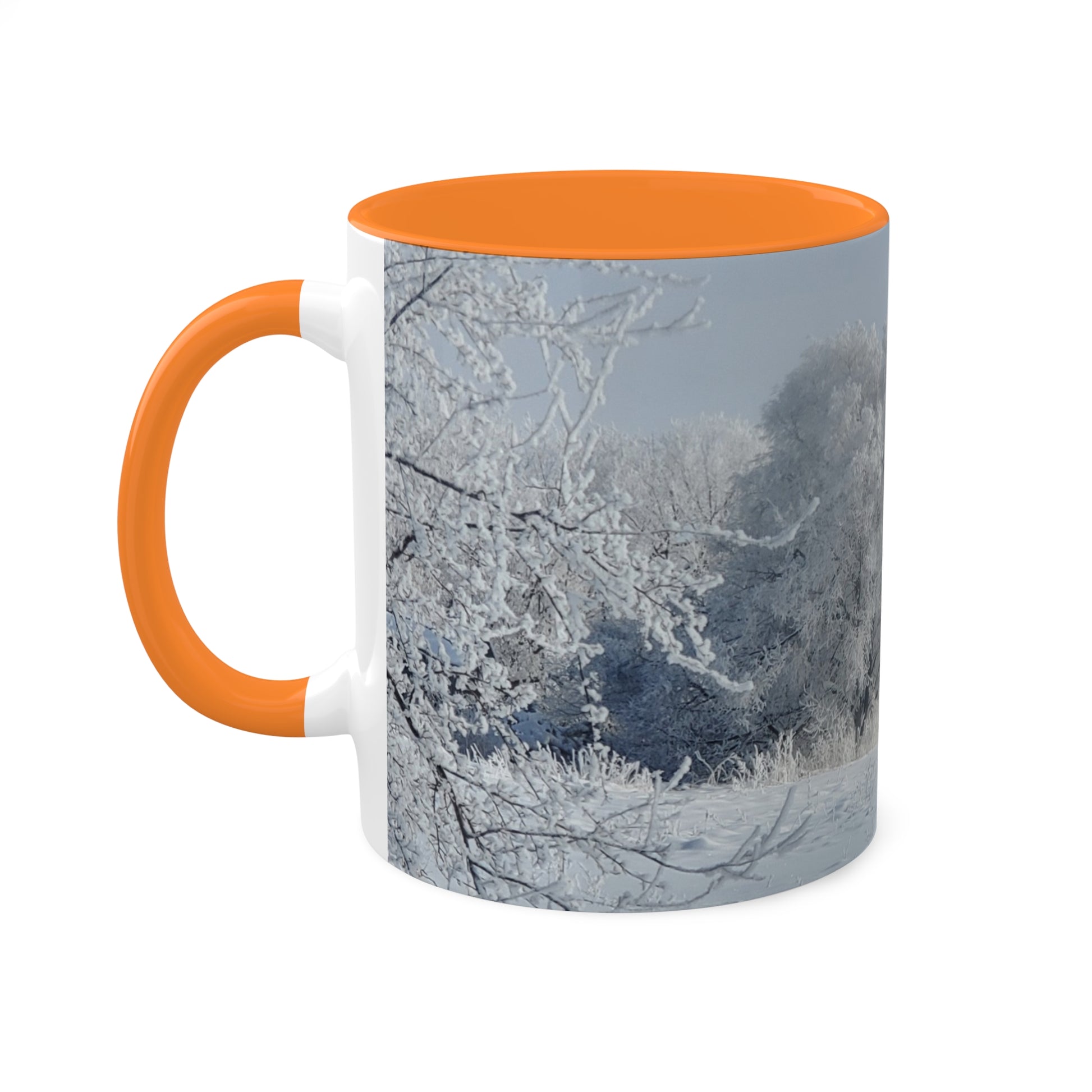 Frosted tree - 2024 - Colorful Mugs, 11oz - Graleske