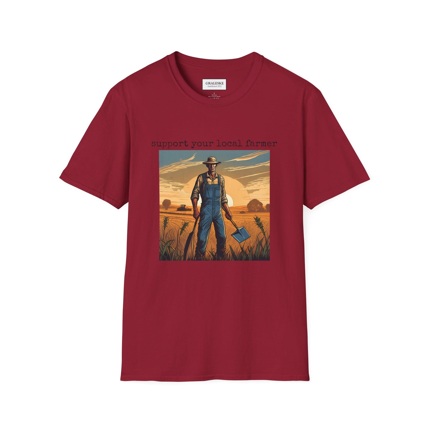 Farmer Support Unisex T-Shirt - Farmer Facing Off - Graleske