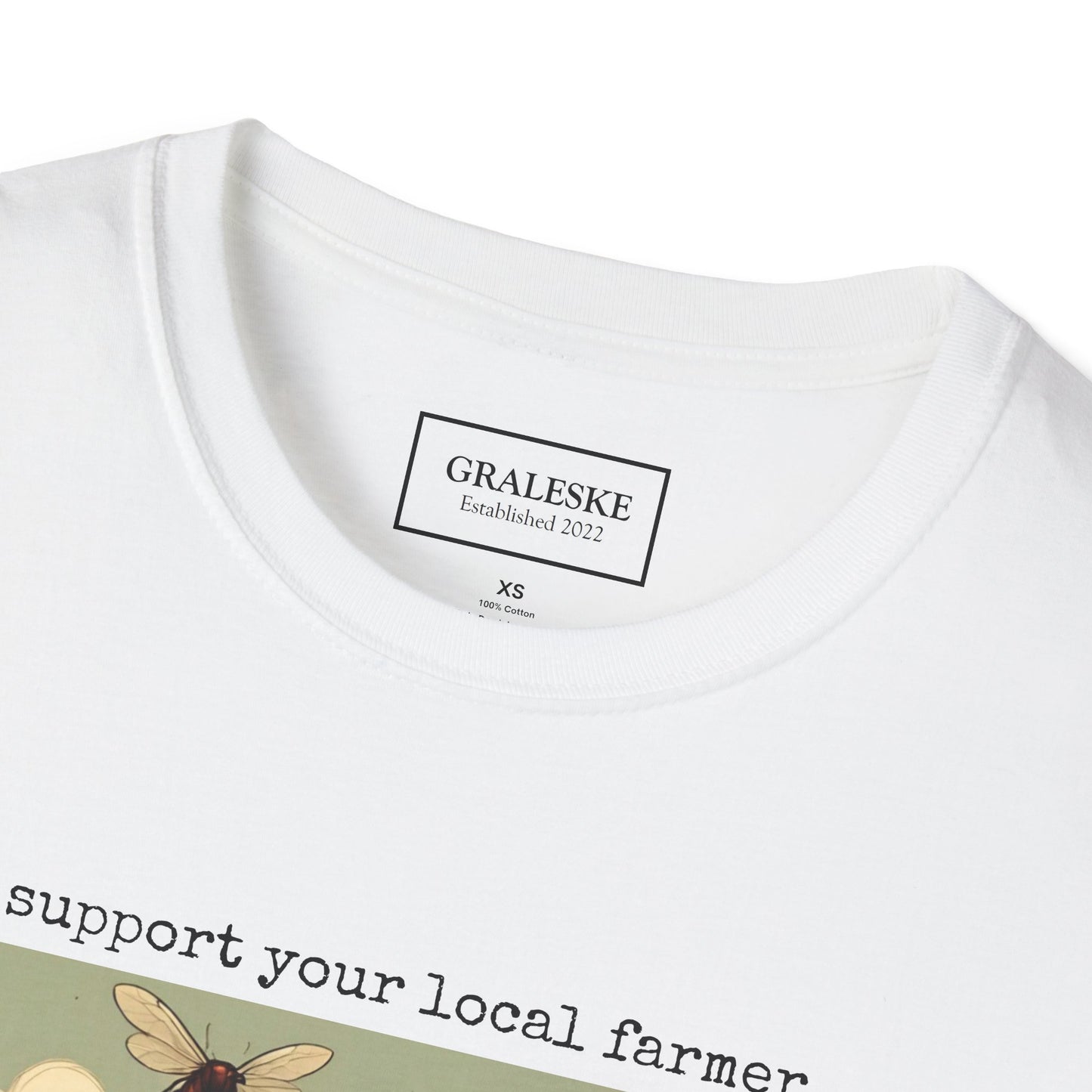 support your local farmer fly attack - T-Shirt - Graleske