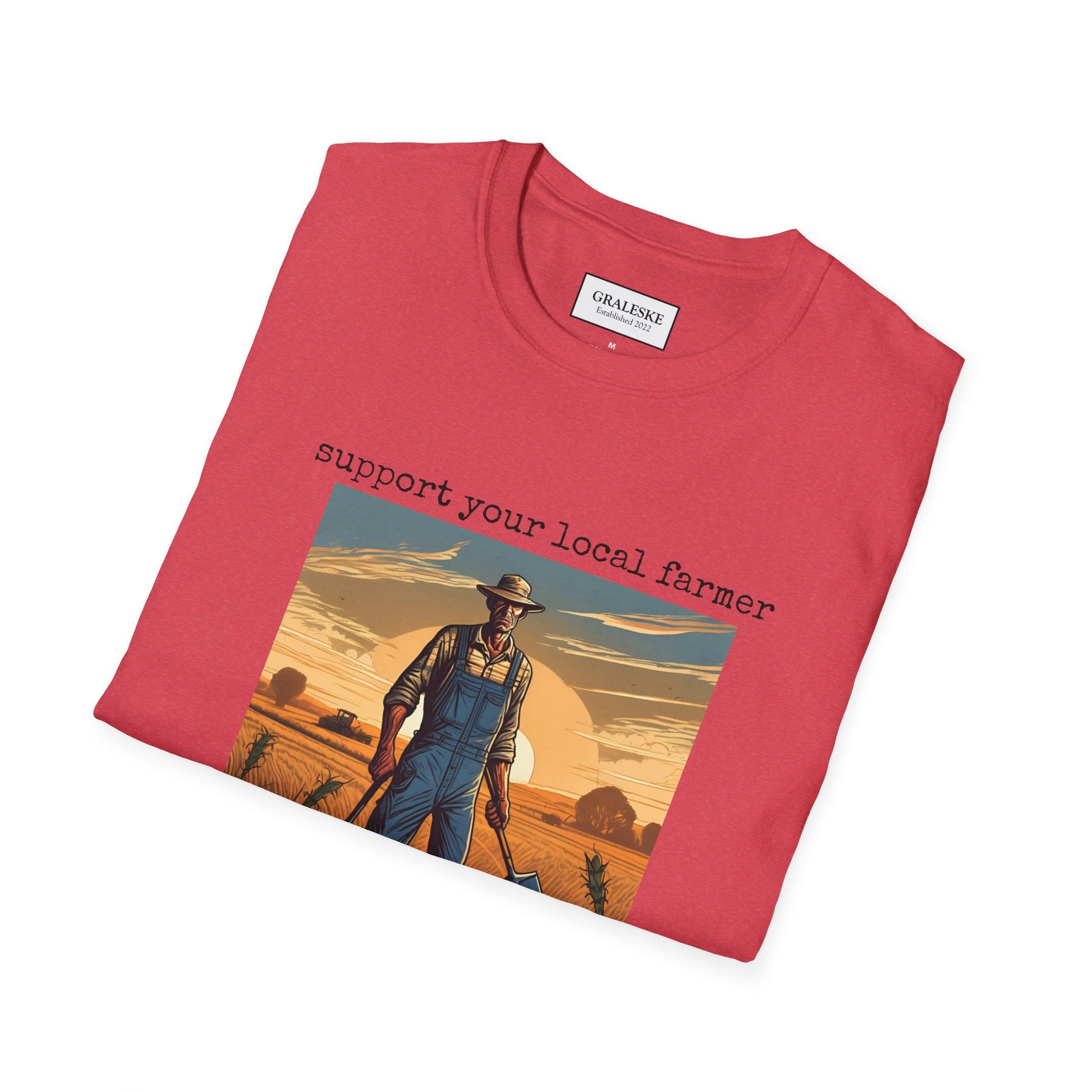 Farmer Support Unisex T-Shirt - Farmer Facing Off - Graleske