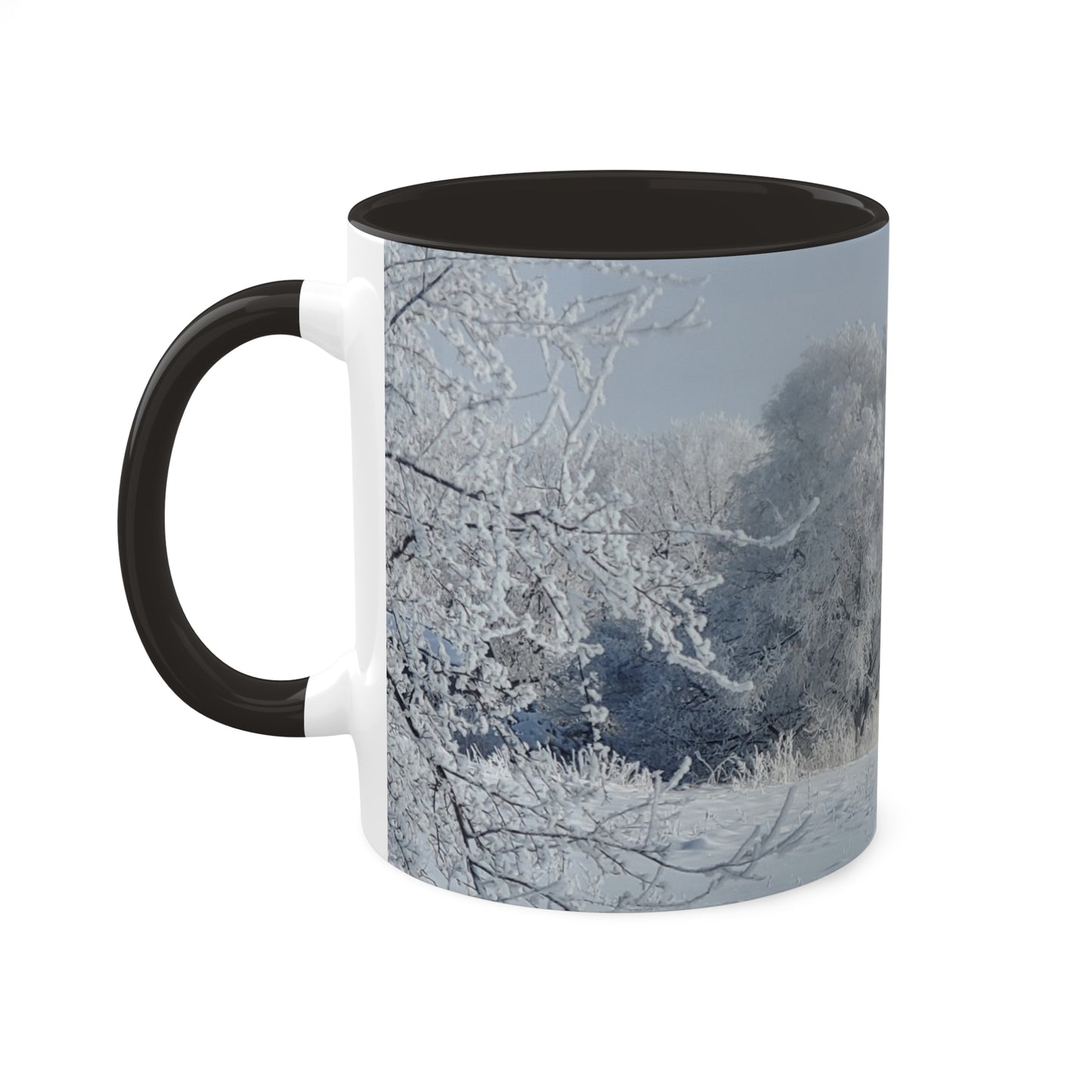 Frosted tree - 2024 - Colorful Mugs, 11oz - Graleske