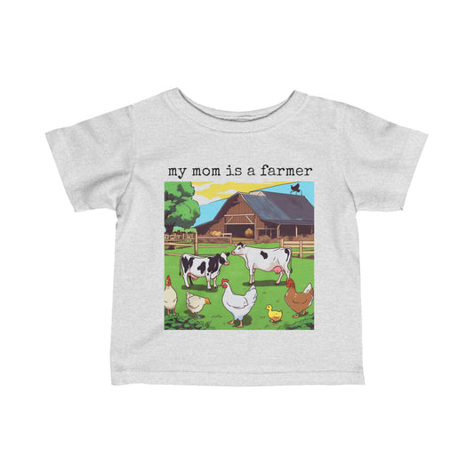 Toddler Farmer T-Shirt - my mom is a farmer - 2024 #2 - Graleske