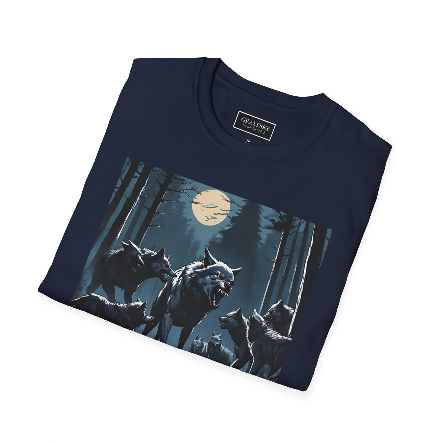 Wolf Pack Night Unisex T-Shirt - Graleske