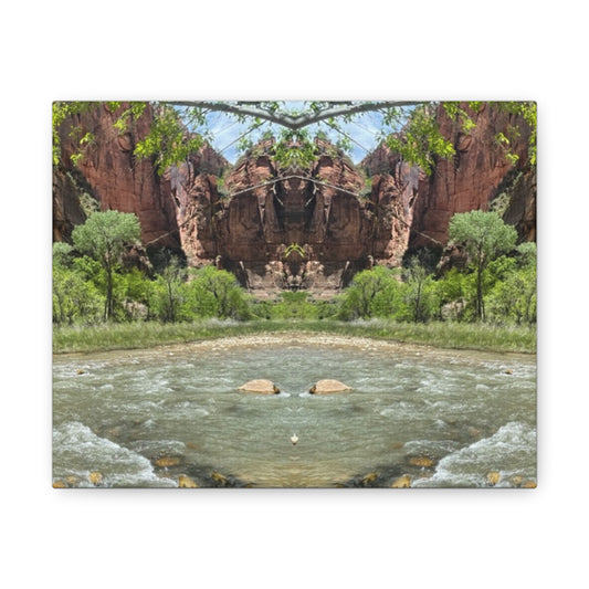 Canvas Wrap - Beautiful Zion Nature Landscape Wall Art Decor - Graleske