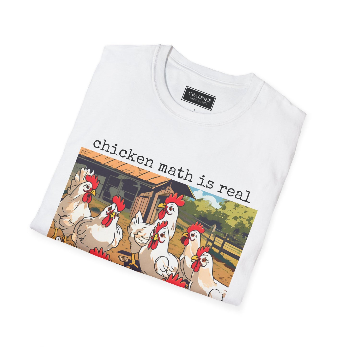 Chicken Math Unisex T-Shirt - Funny Chicken Lover Graphic Tee - Graleske