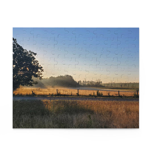 Fall sunrise over lowlands 2022 - Puzzle (120, 252, 500-Piece) - Graleske