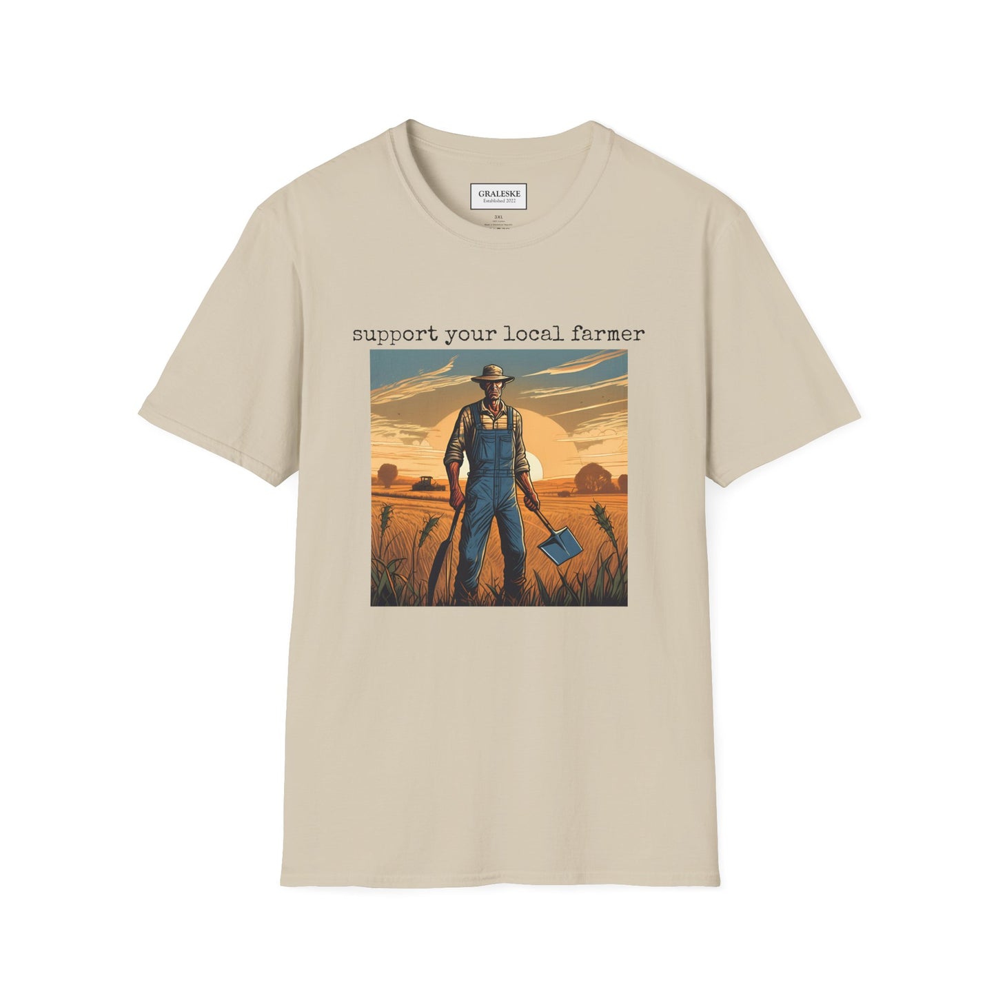 Farmer Support Unisex T-Shirt - Farmer Facing Off - Graleske