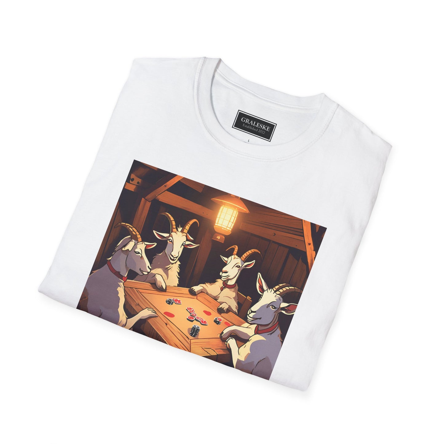 Goats playing poker - Unisex T-Shirt - Graleske