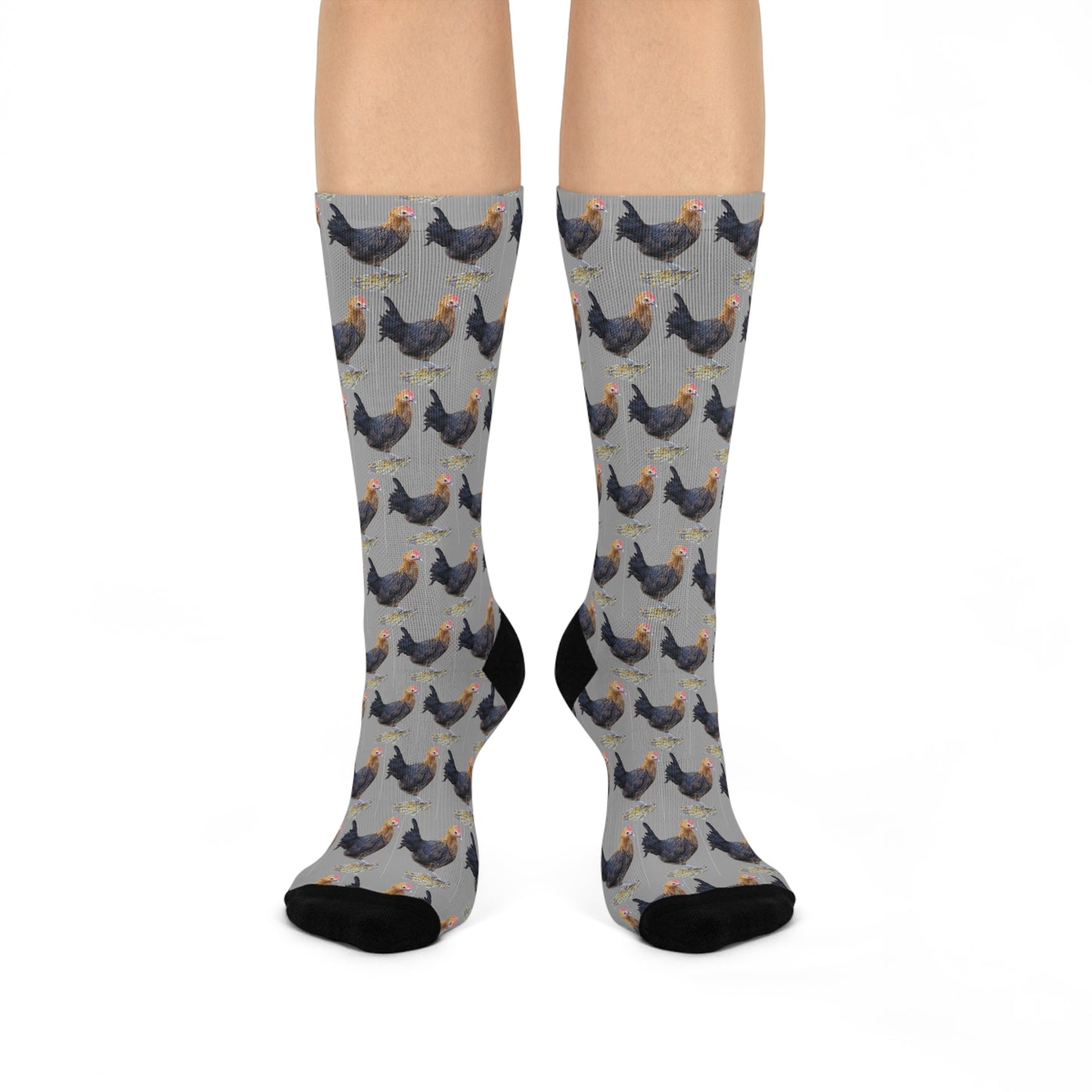 Crew Socks - Hennifer the chicken Print Design - Graleske