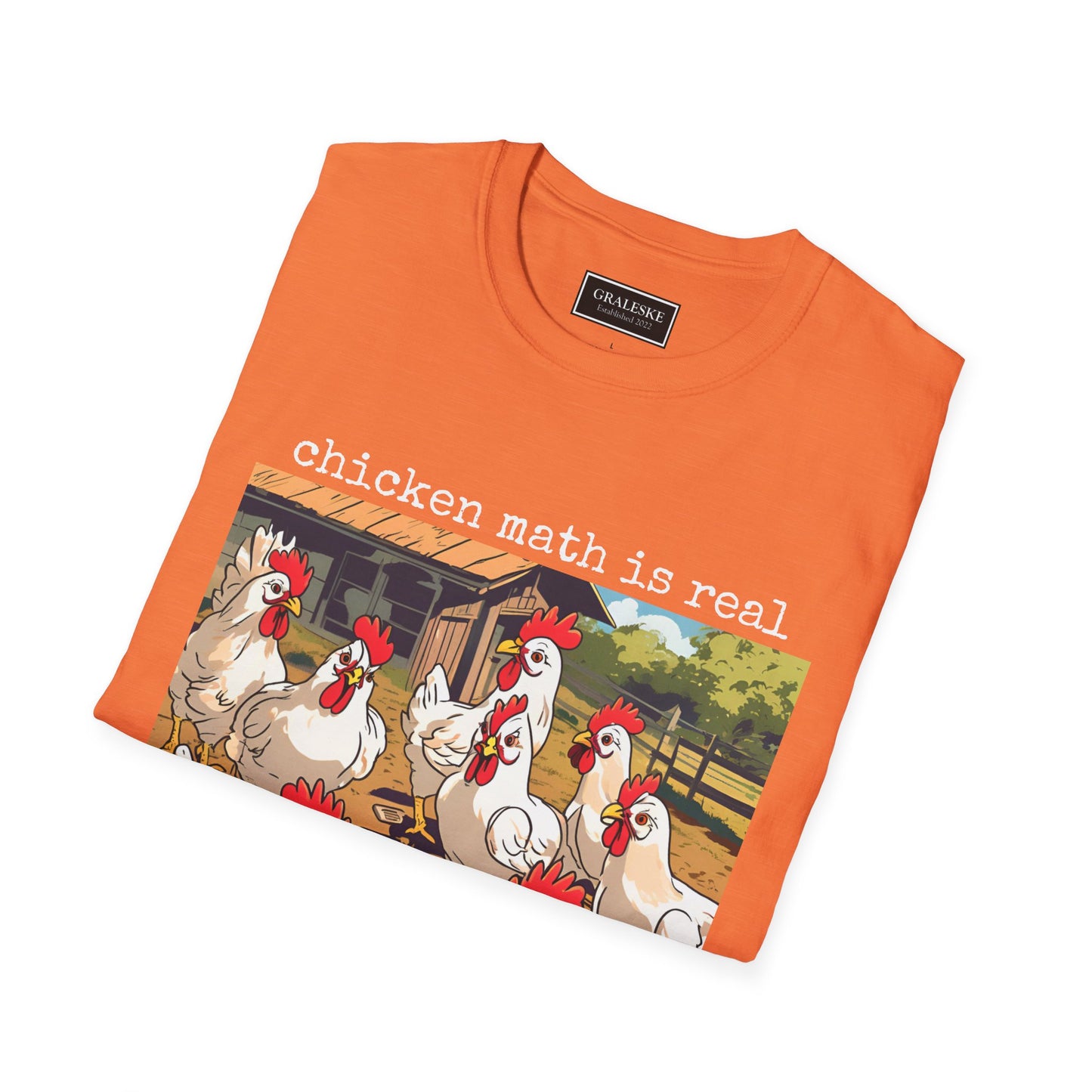 Chicken Math Unisex T-Shirt - Funny Chicken Lover Graphic Tee - Graleske