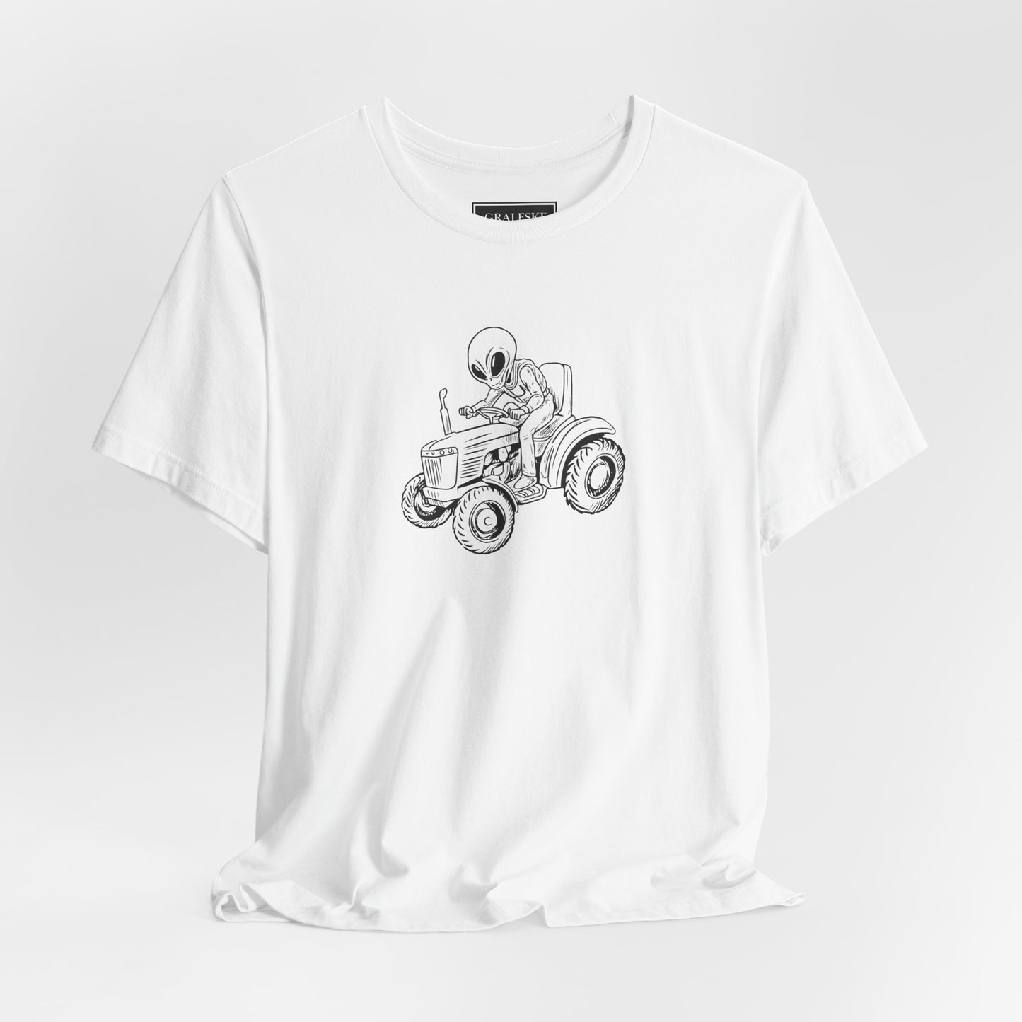 Alien Riding Tractor Tee Shirt - Graleske