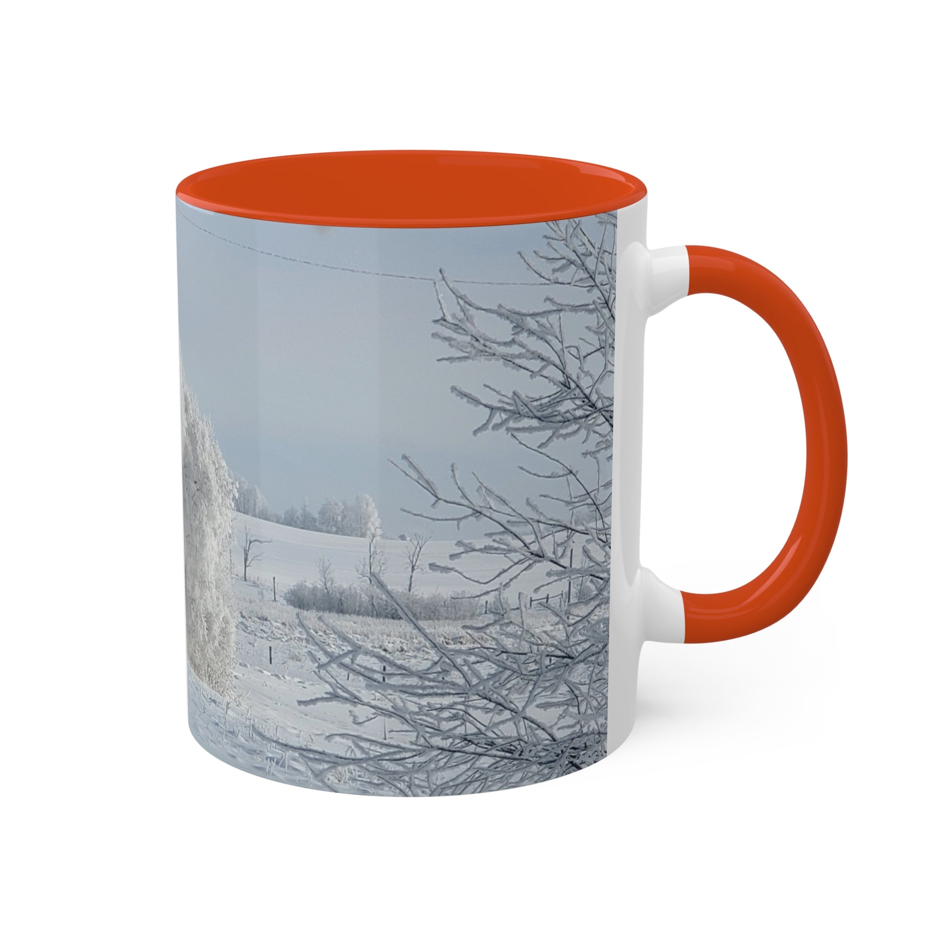 Frosted tree - 2024 - Colorful Mugs, 11oz - Graleske