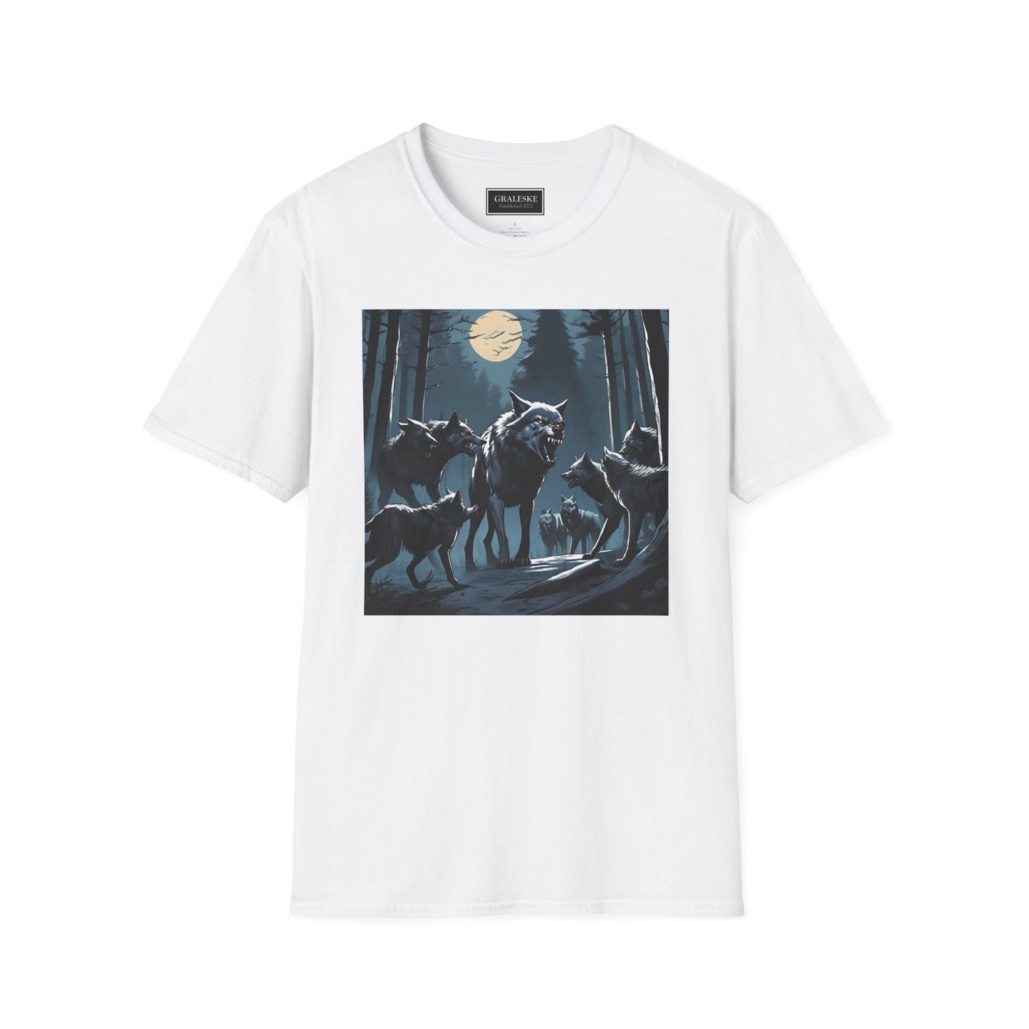 Wolf Pack Night Unisex T-Shirt - Graleske