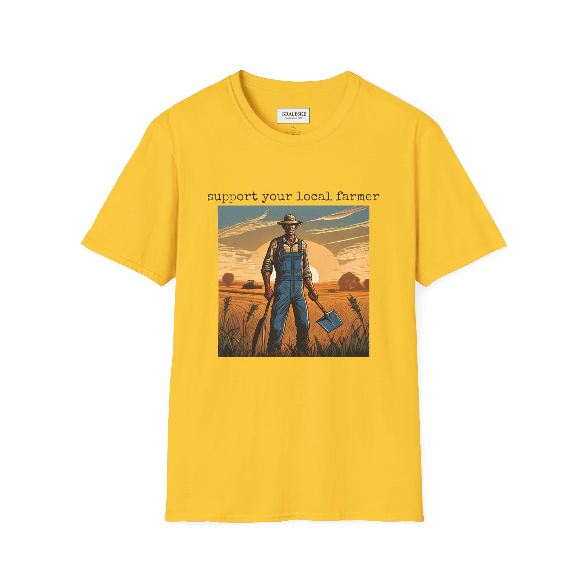 Farmer Support Unisex T-Shirt - Farmer Facing Off - Graleske