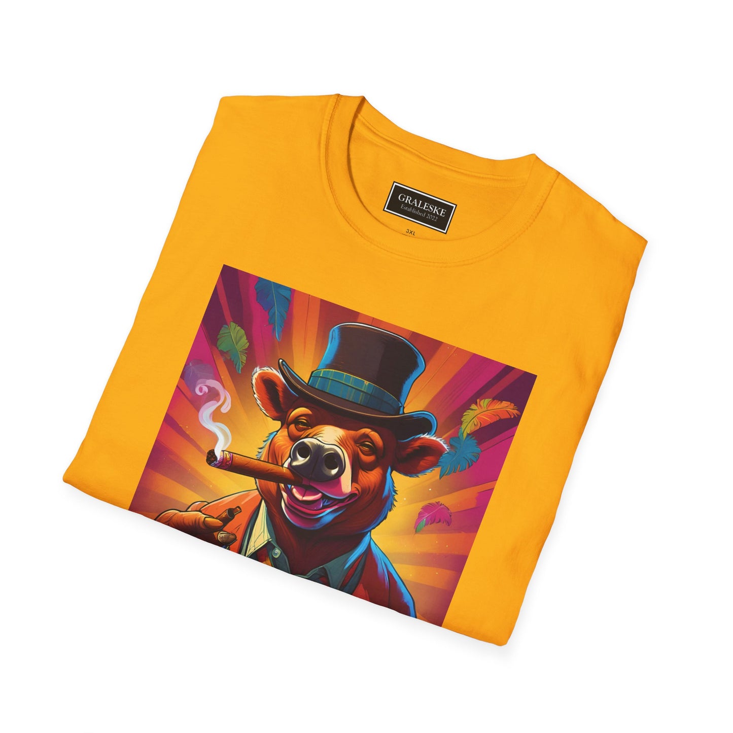 Bear Softstyle T-Shirt - Vintage Psychedelic Design - Graleske