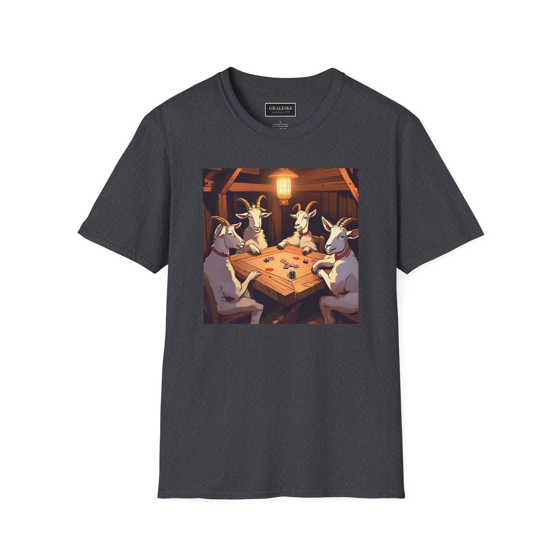 Goats playing poker - Unisex T-Shirt - Graleske