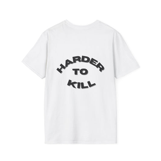 Motivational Fitness T-Shirt - 'Harder to Kill' Design - Graleske